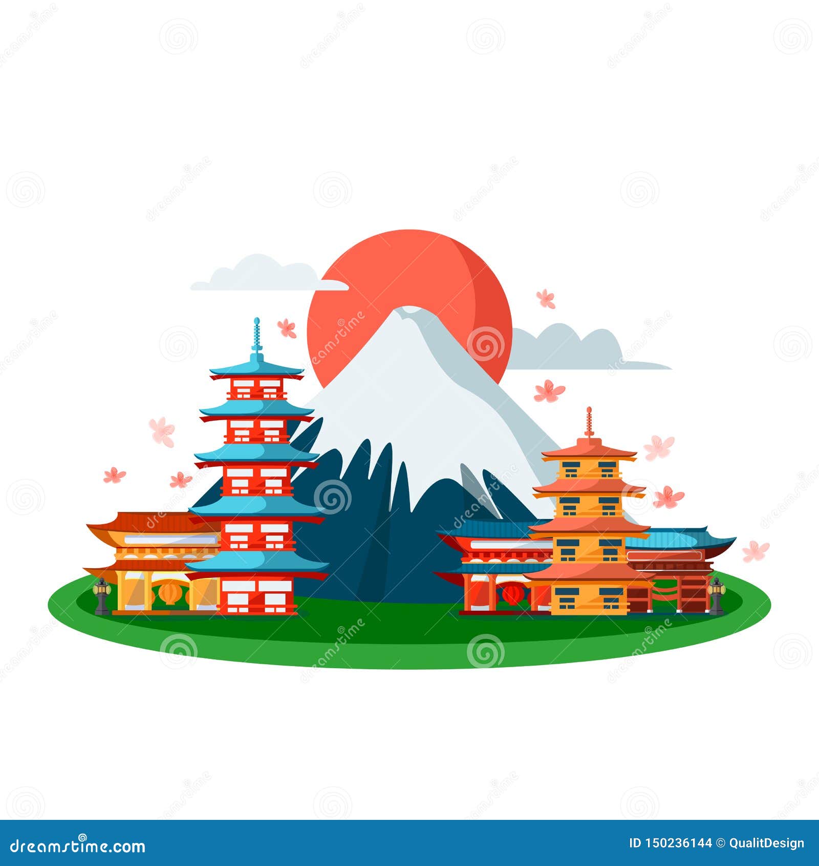 日本标志传染媒介动画片例证 隔绝在白色背景东京塔大厦和富士山向量例证 插画包括有动画片 背包 日本标志传染媒介动画片例证 隔绝在白色背景东京塔大厦和富士山向量例证 插画包括有动画片 背包