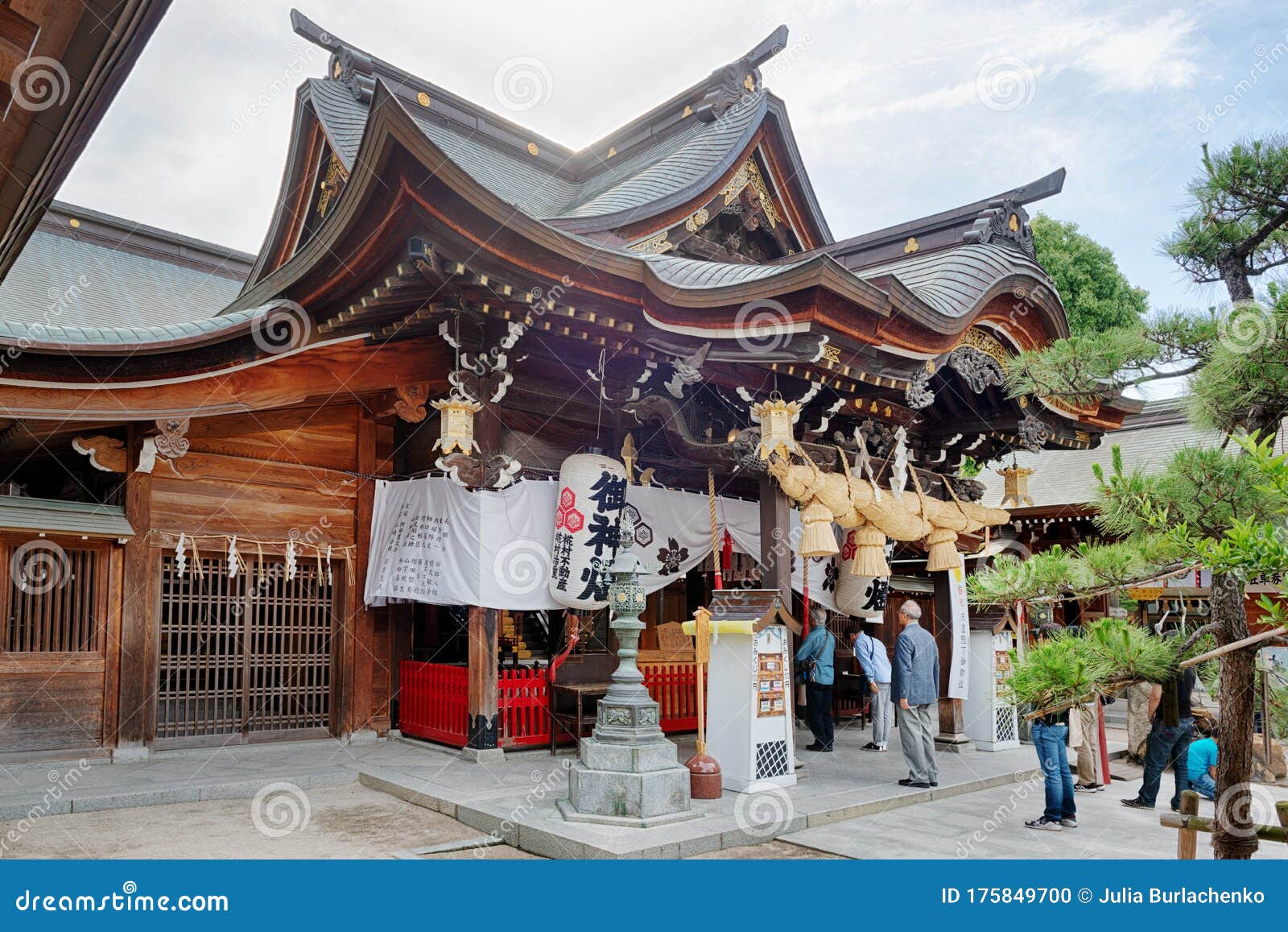 日本福冈慎道神社编辑类图片 图片包括有日本福冈慎道神社