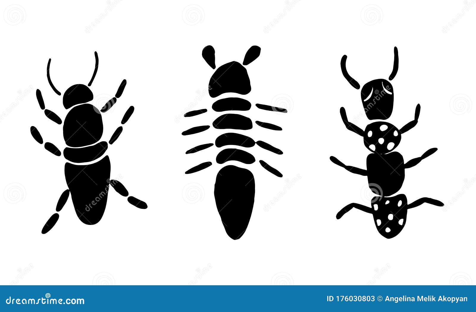 昆虫简单图标集 细线型昆虫符号的矢量集库存例证 插画包括有线路 生物 图画 蚊子 土蜂