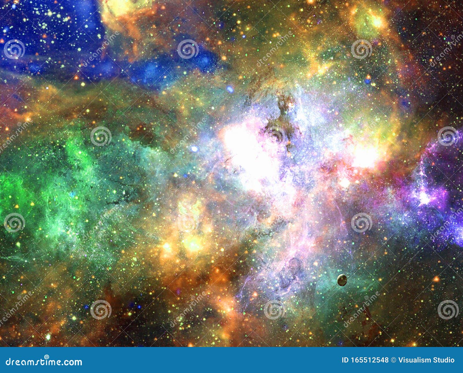 星云星簇的宇宙彩虹背景无尽的宇宙之美库存照片 图片包括有疏远 幻想 背包 字段 照亮
