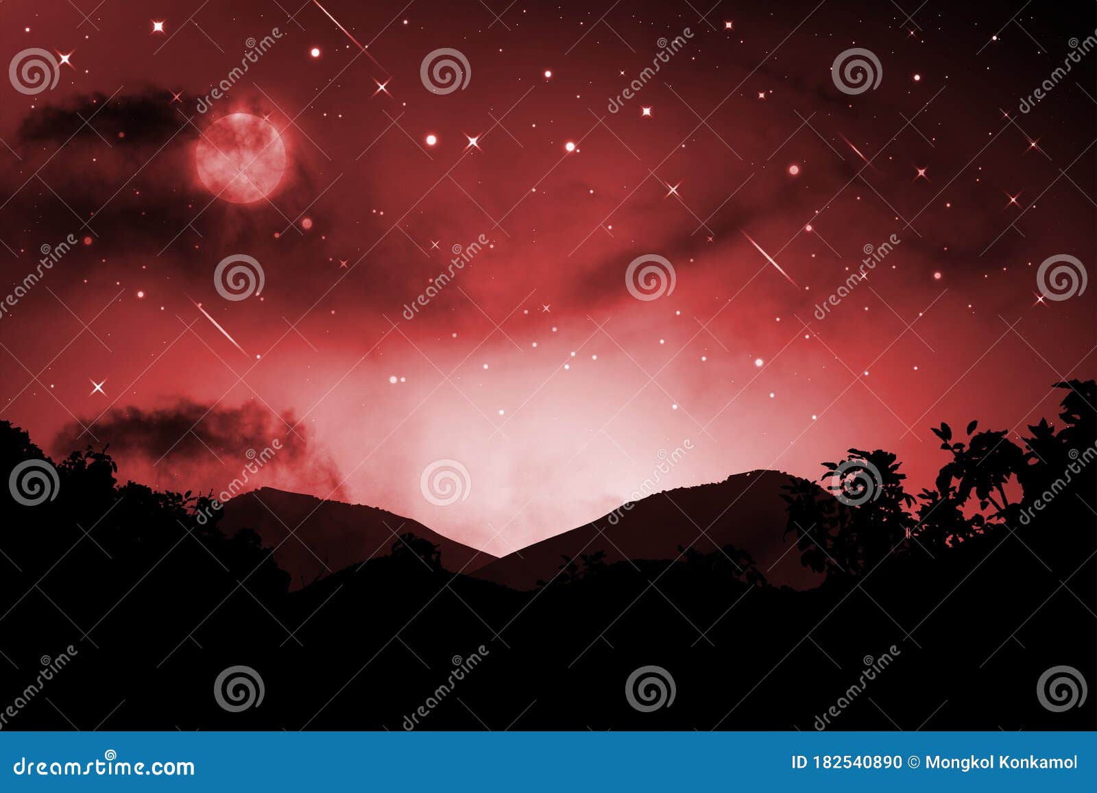 星满月的山天剪影夜景星空背景红天库存照片 图片包括有发光 结算 投反对票 深深 山脉 星满月的山天剪影夜景星空背景红天库存照片 图片包括有发光 结算 投反对票 深深 山脉