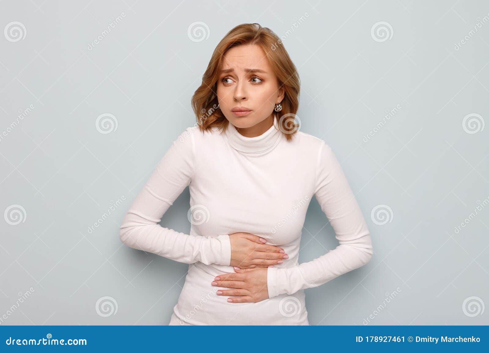 月经期 女性健康问题 腹痛 妇科腹痛 腹痛或腹痛库存图片 图片包括有病症 食道 白种人 腹泻