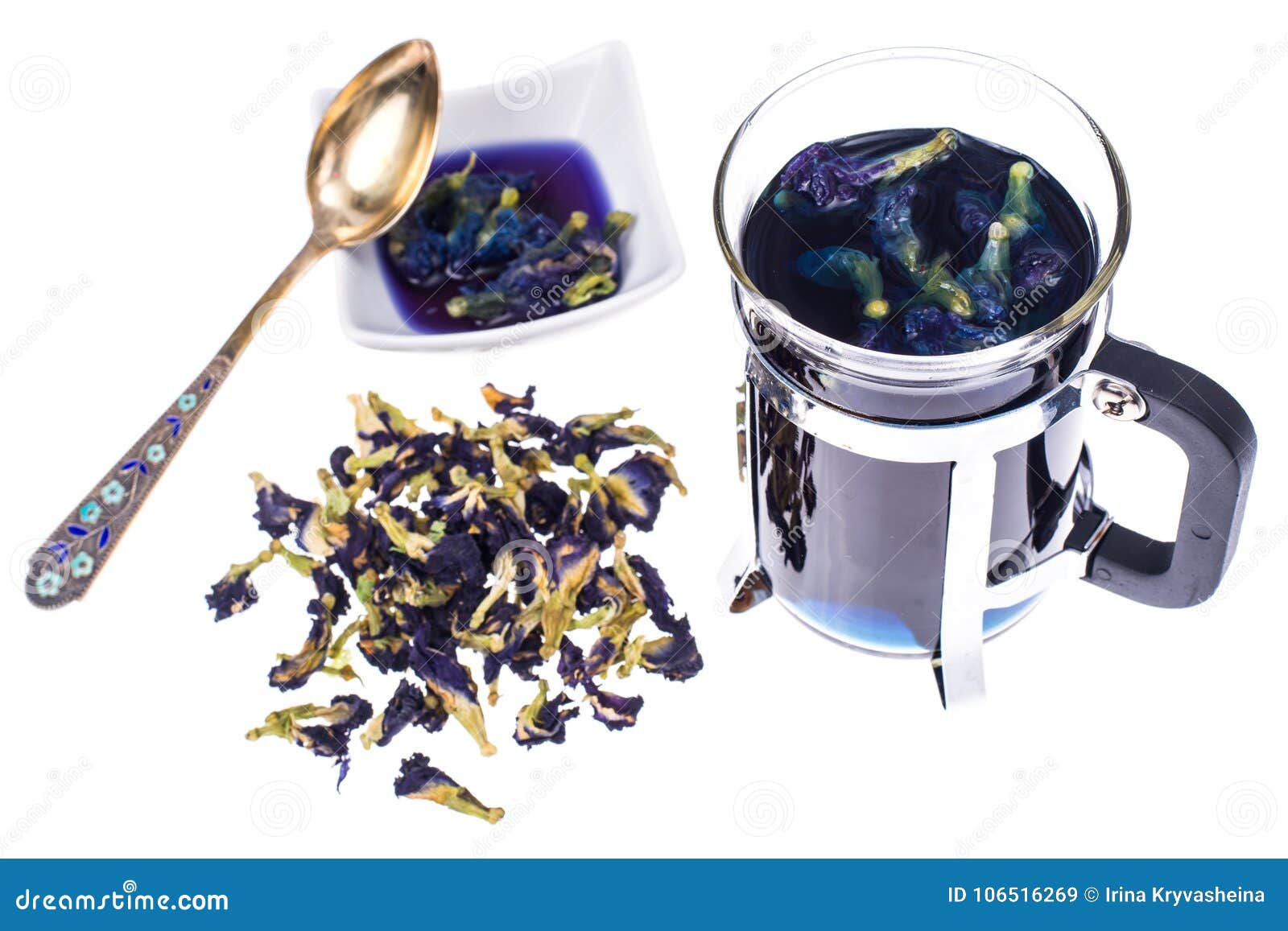 有机蓝色花茶库存图片 图片包括有 有机蓝色花茶库存图片 图片包括有