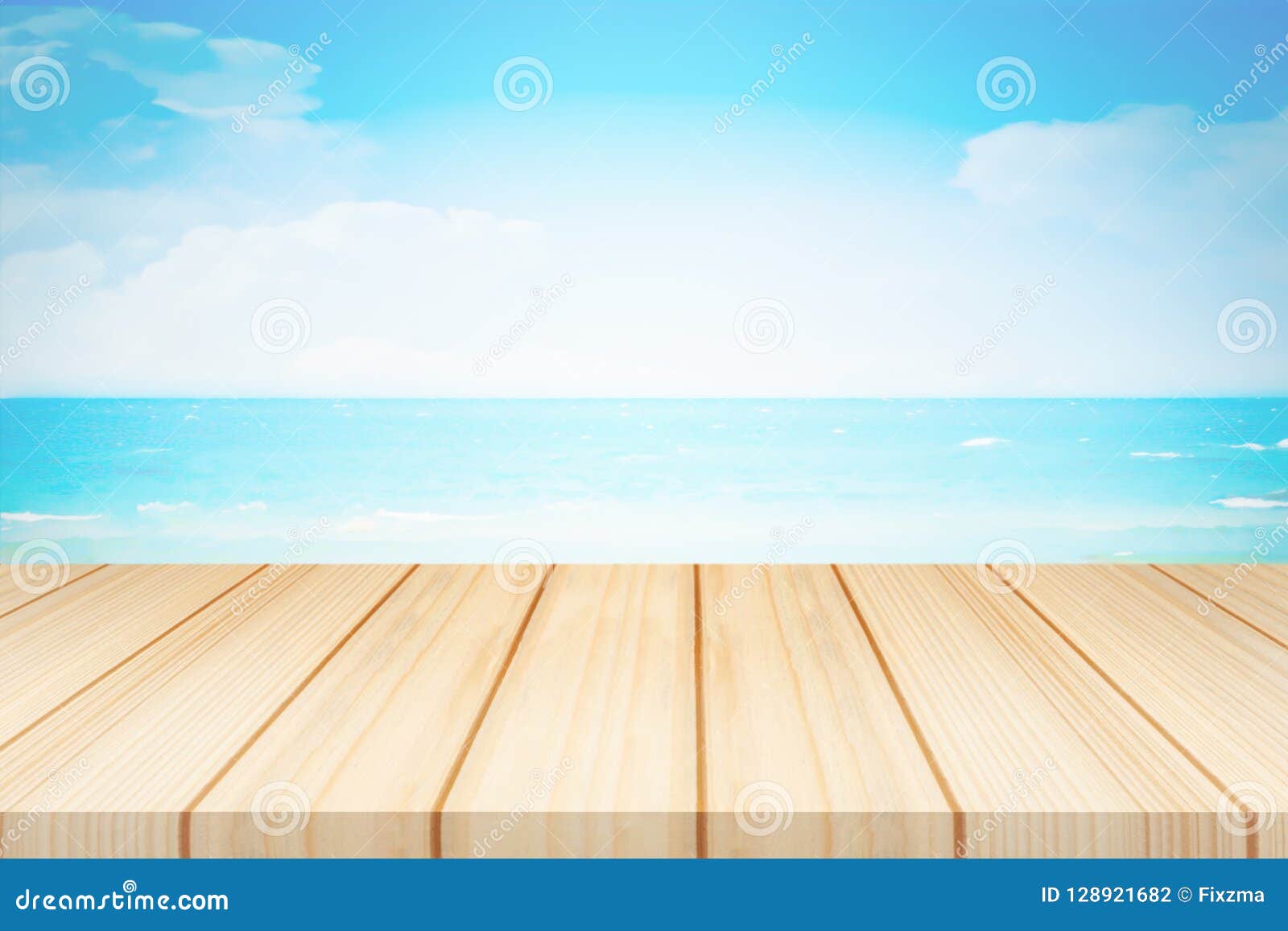 木桌有蓝天和海背景库存照片 图片包括有木桌有蓝天和海背景 128921682
