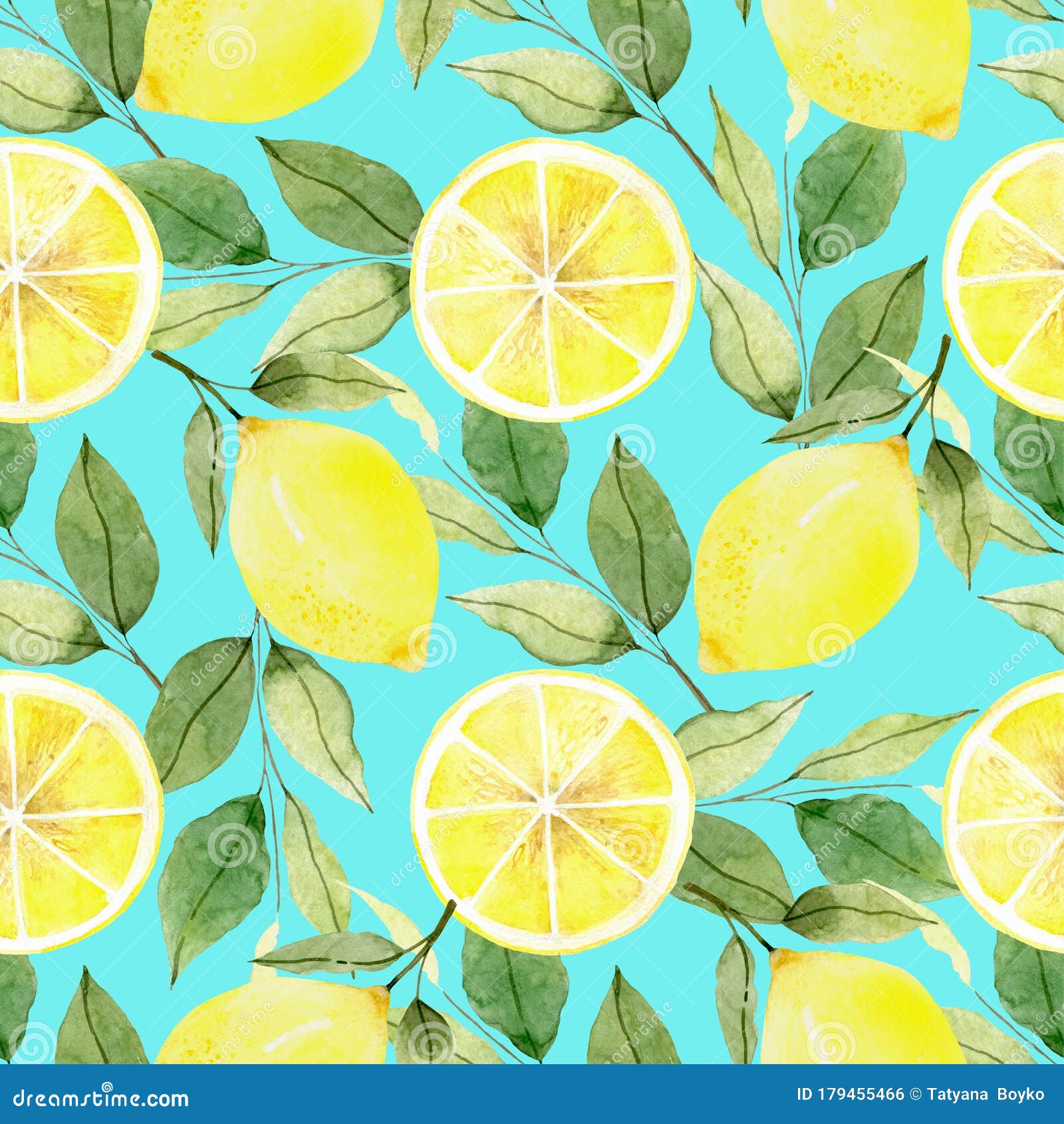 柠檬 水色图案 背景 水果 墙纸 柠檬花环夏日你好库存例证 插画包括有本质 新鲜 柠檬 图象
