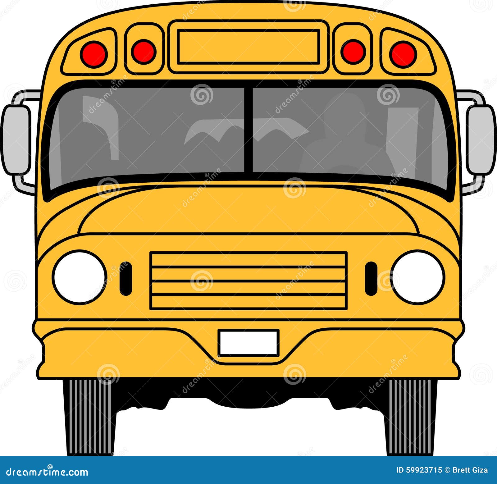 front of bus clipart - photo #36