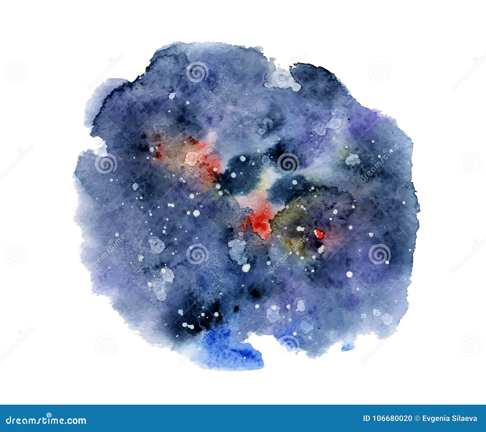 水彩夜空背景 手拉的水彩纹理太空星群的作用向量例证 插画包括有 水彩夜空背景 手拉的水彩纹理太空星群的作用向量例证 插画包括有