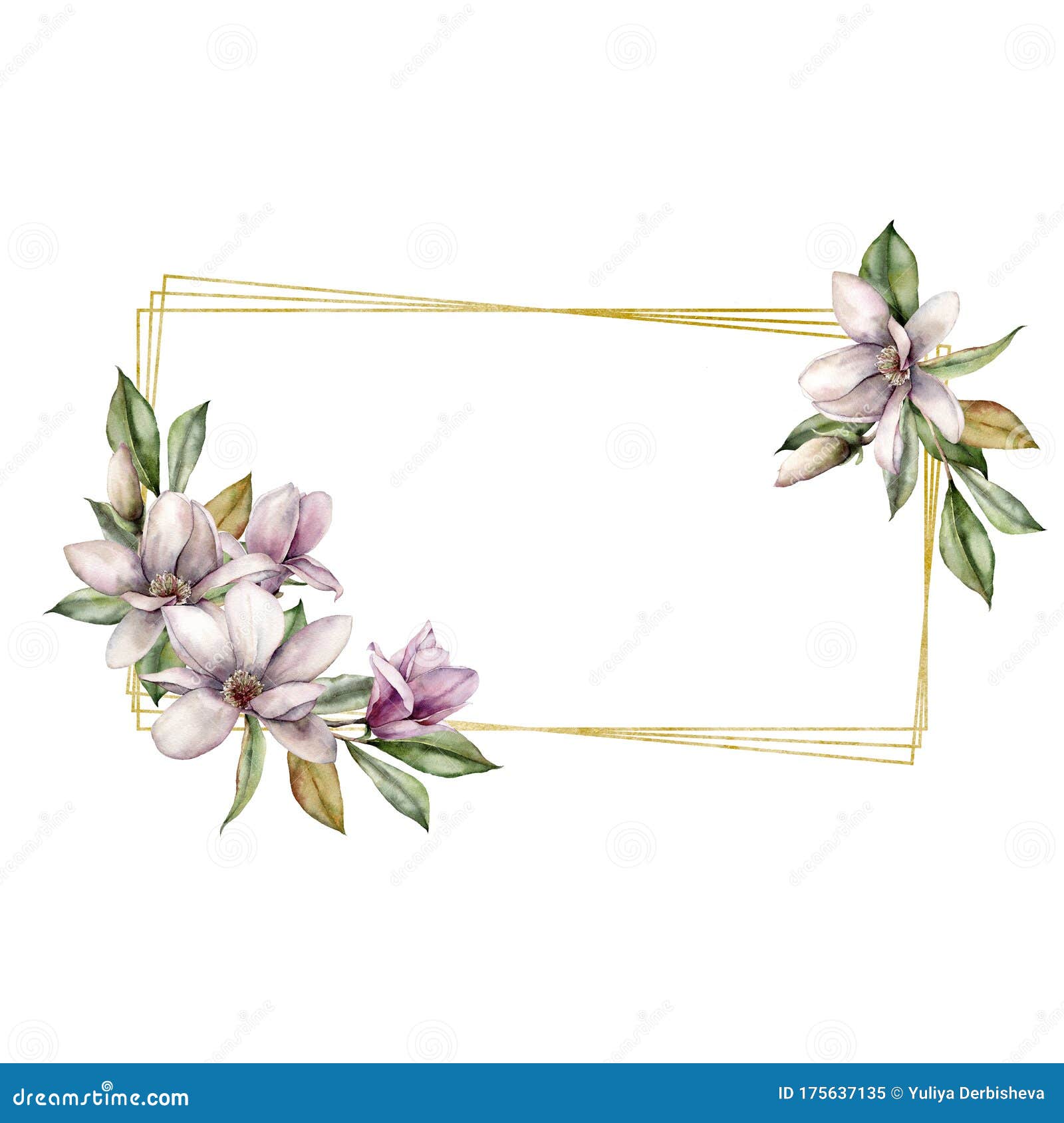水彩玉兰金框白色背景中突显的花叶手绘假日花束库存例证 插画包括有装饰 樱桃 构成 庆祝 水彩玉兰金框白色背景中突显的花叶手绘假日花束库存例证 插画包括有装饰 樱桃 构成 庆祝