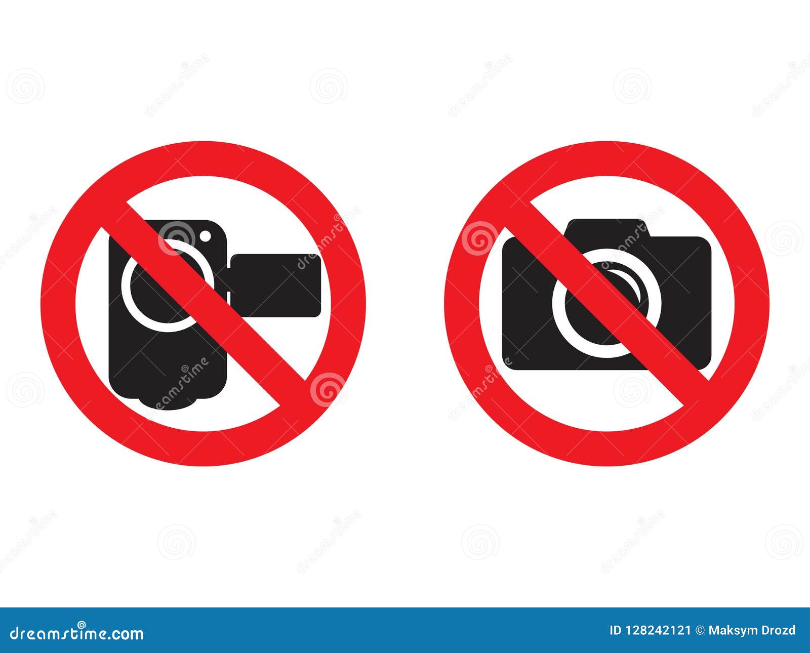 没有照相机和录影红色禁止标志拍照片和记录没准许没有拍摄的标志没有摄象机信号库存例证 插画包括有