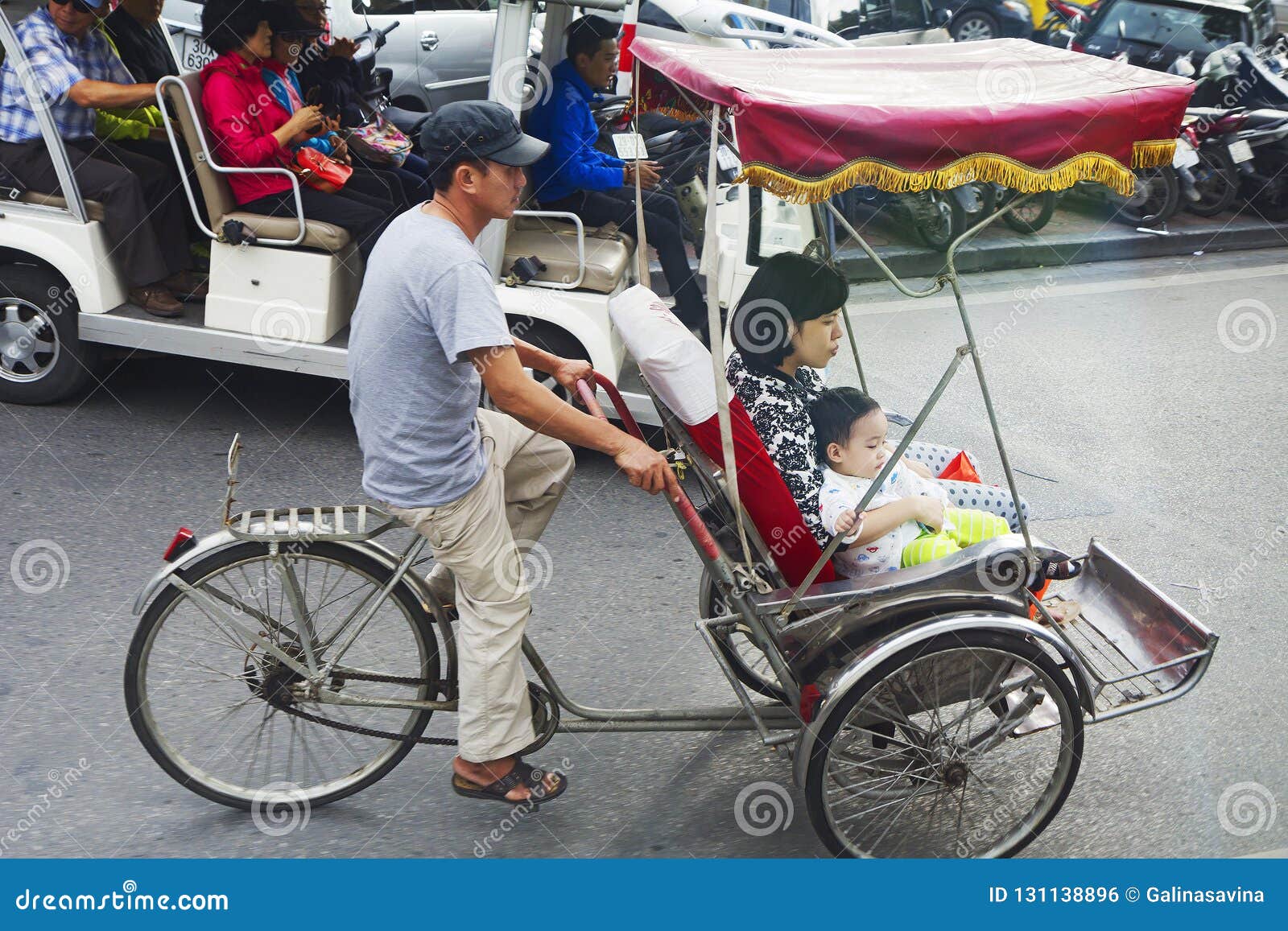 河内 越南 人力车编辑类照片 图片包括有
