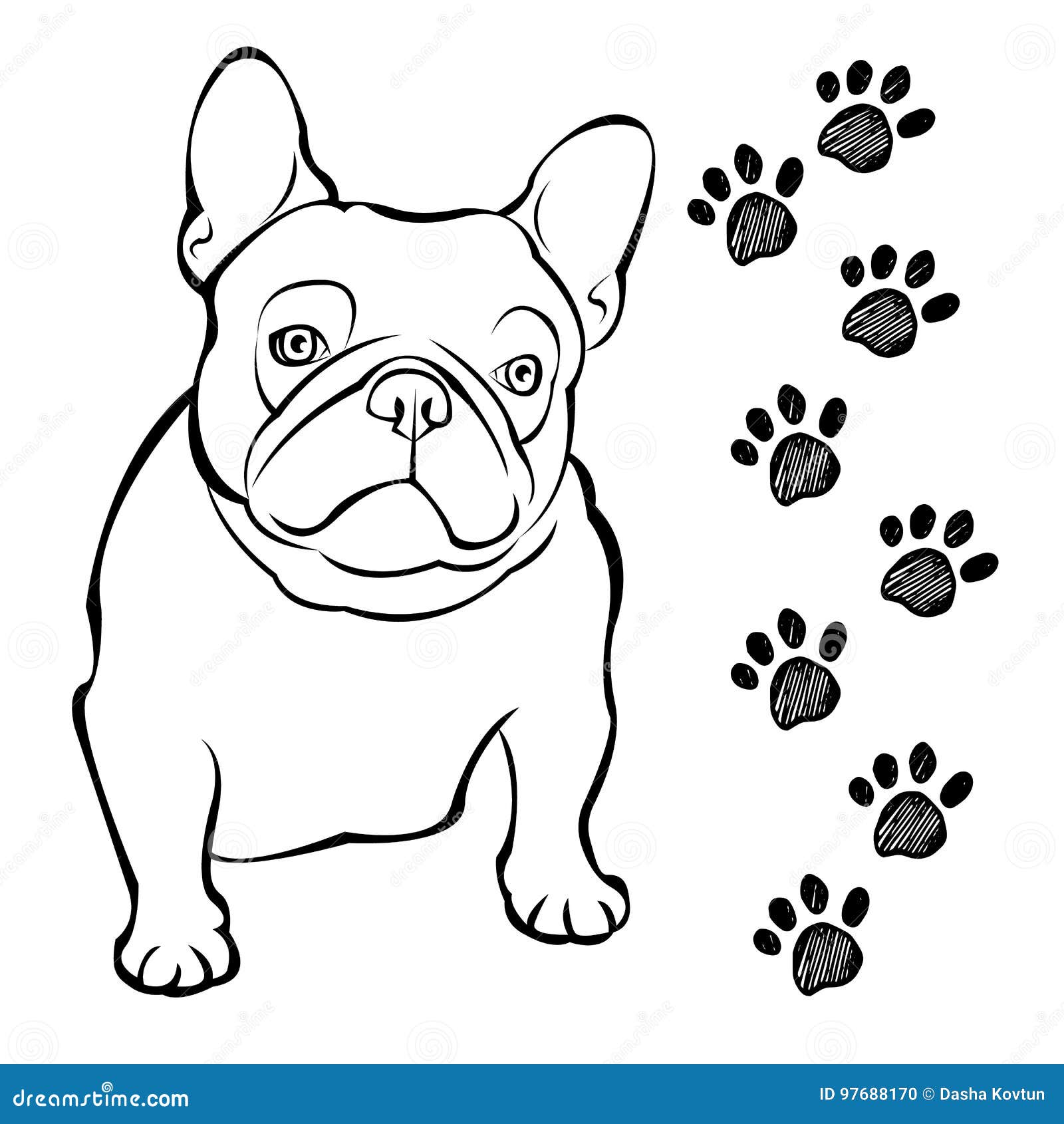 法国牛头犬背景也corel凹道例证向量狗 例证向量例证 插画包括有狗 例证 法国牛头犬背景