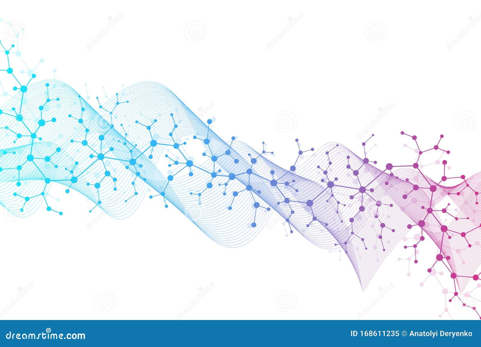 浅场深科学分子背景dna双螺旋矢量图神秘的壁纸或向量例证 插画包括有数字式 远期 分子 基因