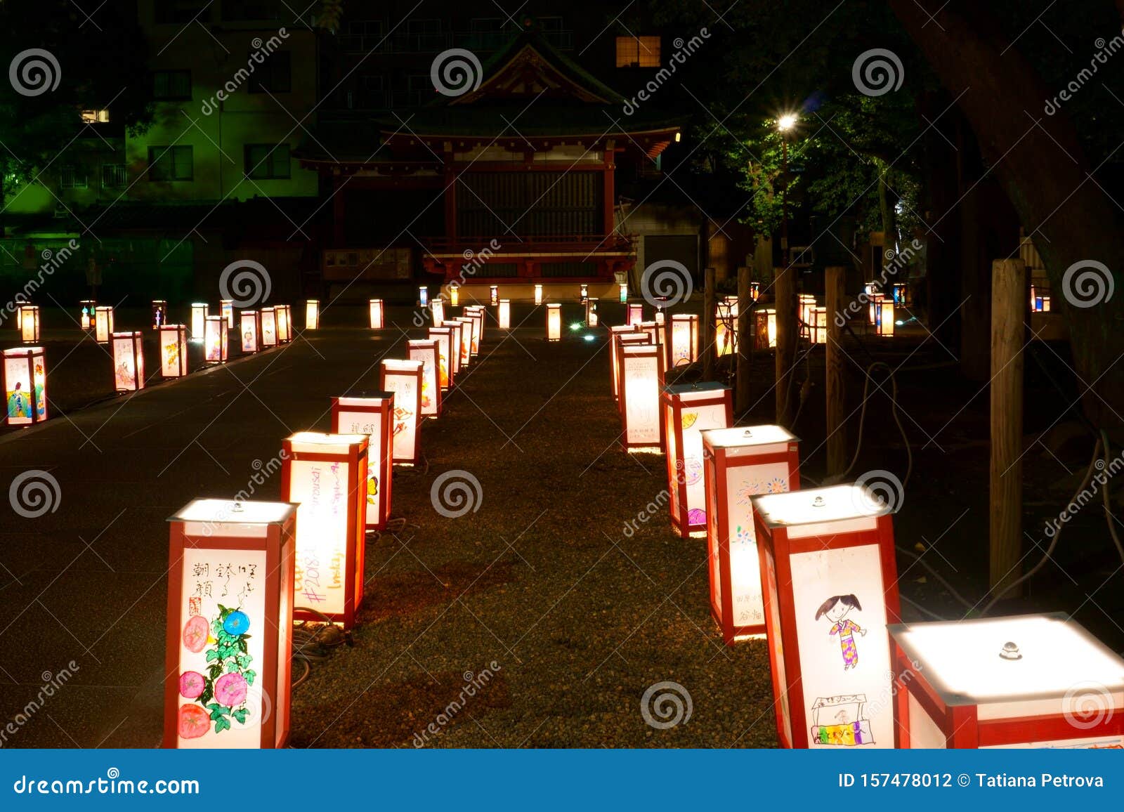 浅草神社内园灯图库摄影片 图片包括有