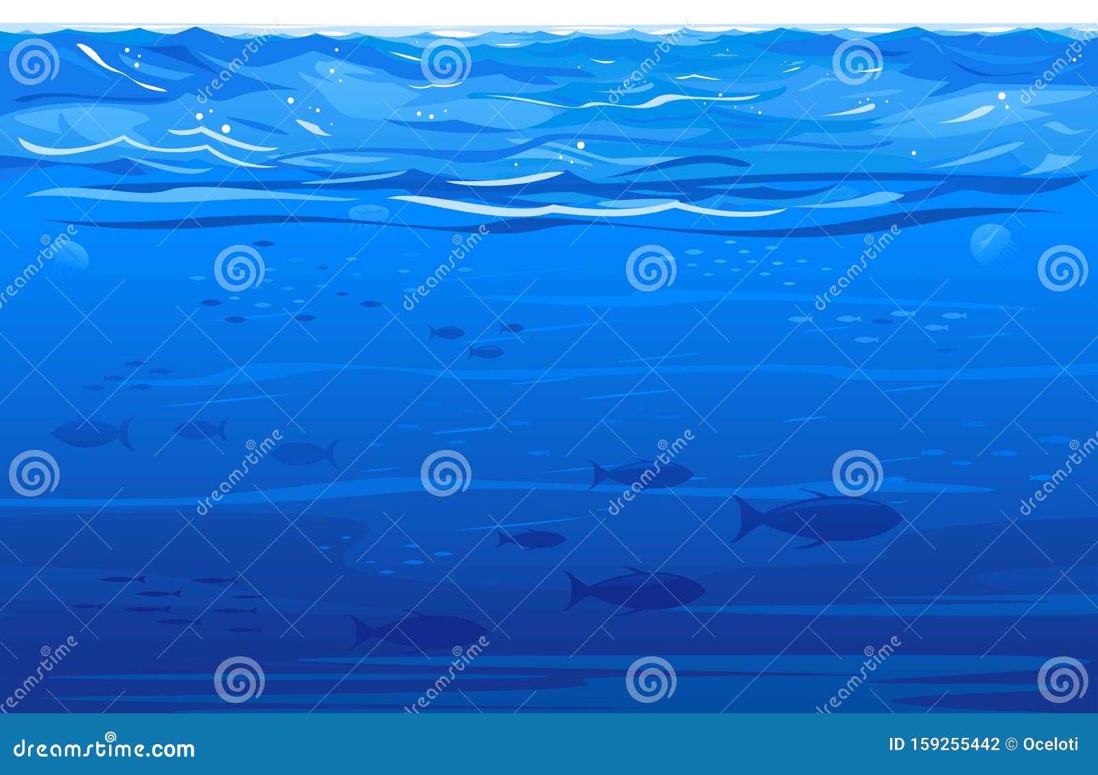 海洋水下背景插图向量例证 插画包括有 海洋水下背景插图向量例证 插画包括有
