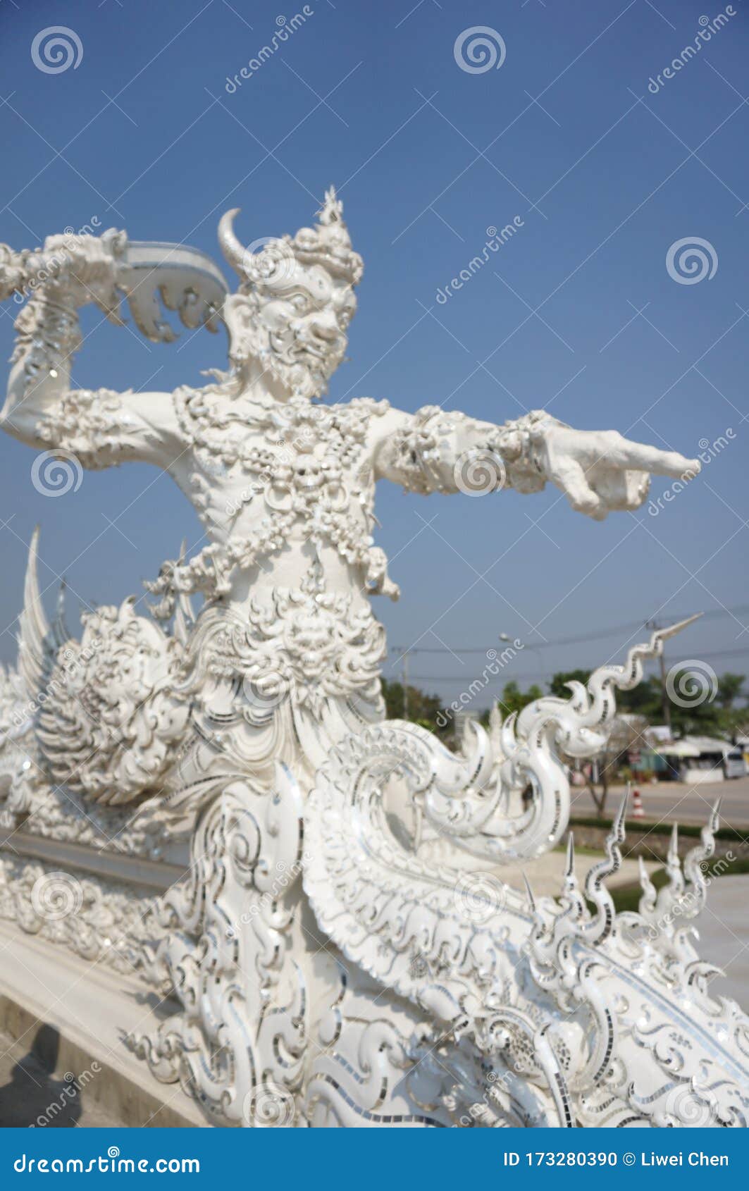 清莱白宫的雕塑编辑类图片 图片包括有知道 寺庙 泰国 通常 设计 名字 英语 雕塑
