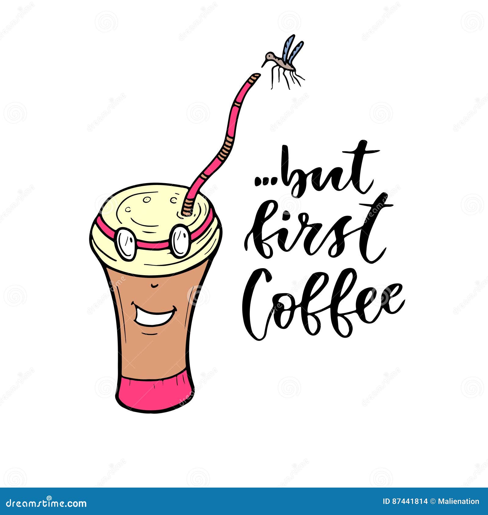 漫画人物咖啡杯现代传染媒介字法 但是第一份咖啡可印的书法词组t恤杉印刷品设计向量例证 插画包括有字法 现有量 漫画人物咖啡杯现代传染媒介字法 但是第一份咖啡可印的书法词组t恤杉印刷品设计向量例证 插画包括有字法 现有量