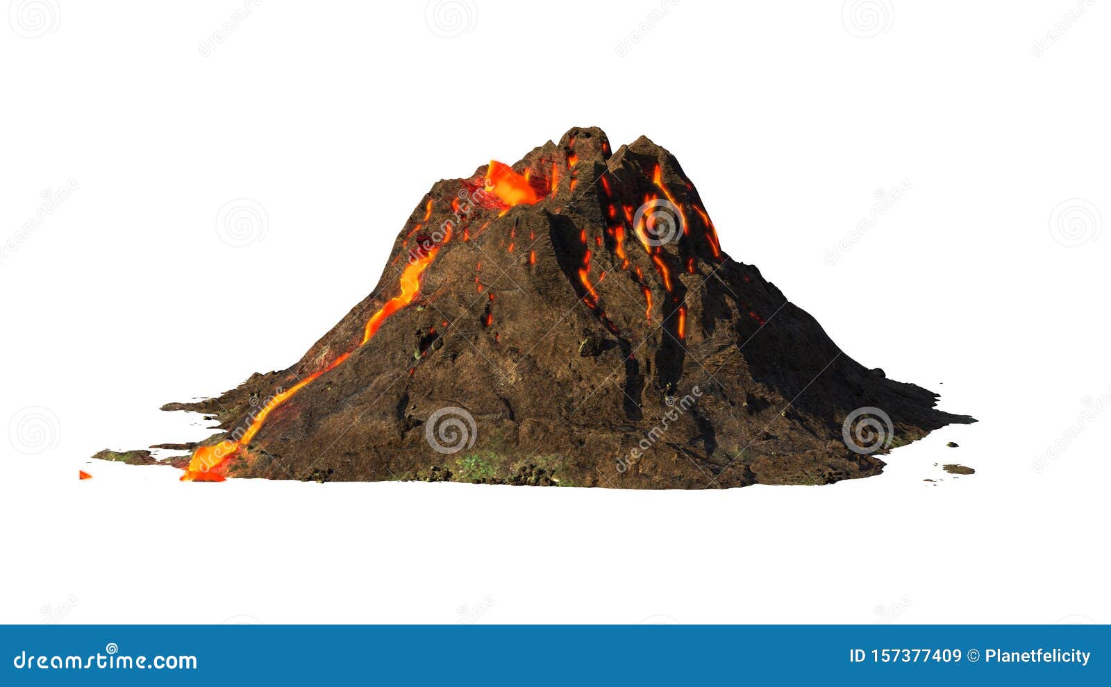 火山喷发 熔岩从火山中流下 在白色背景下 3d科学呈现库存图片 图片包括有火山 火山口 火山喷发 熔岩从火山中流下 在白色背景下 3d科学呈现库存图片 图片包括有火山 火山口