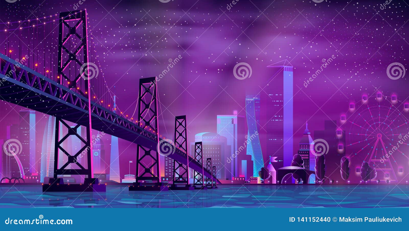 现代夜城市动画片传染媒介都市背景向量例证 插画包括有例证 海运 颜色 焕发 晚上 照明 现代夜城市动画片传染媒介都市背景向量例证 插画包括有例证 海运 颜色 焕发 晚上 照明