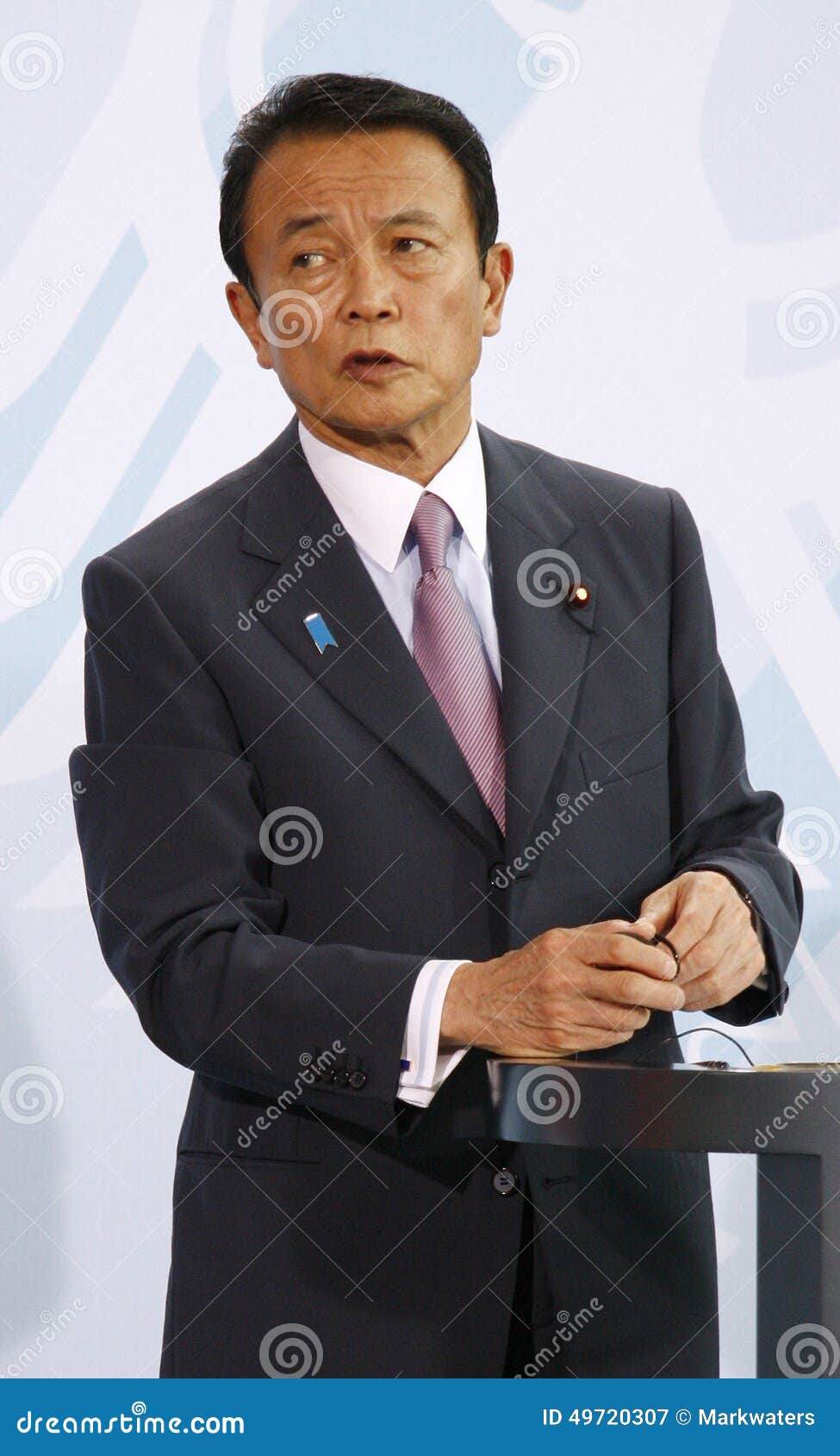 麻生太郎图库摄影片 图片包括有政治 阿富汗尼的 政客 可以 最初 新闻 会议 日语