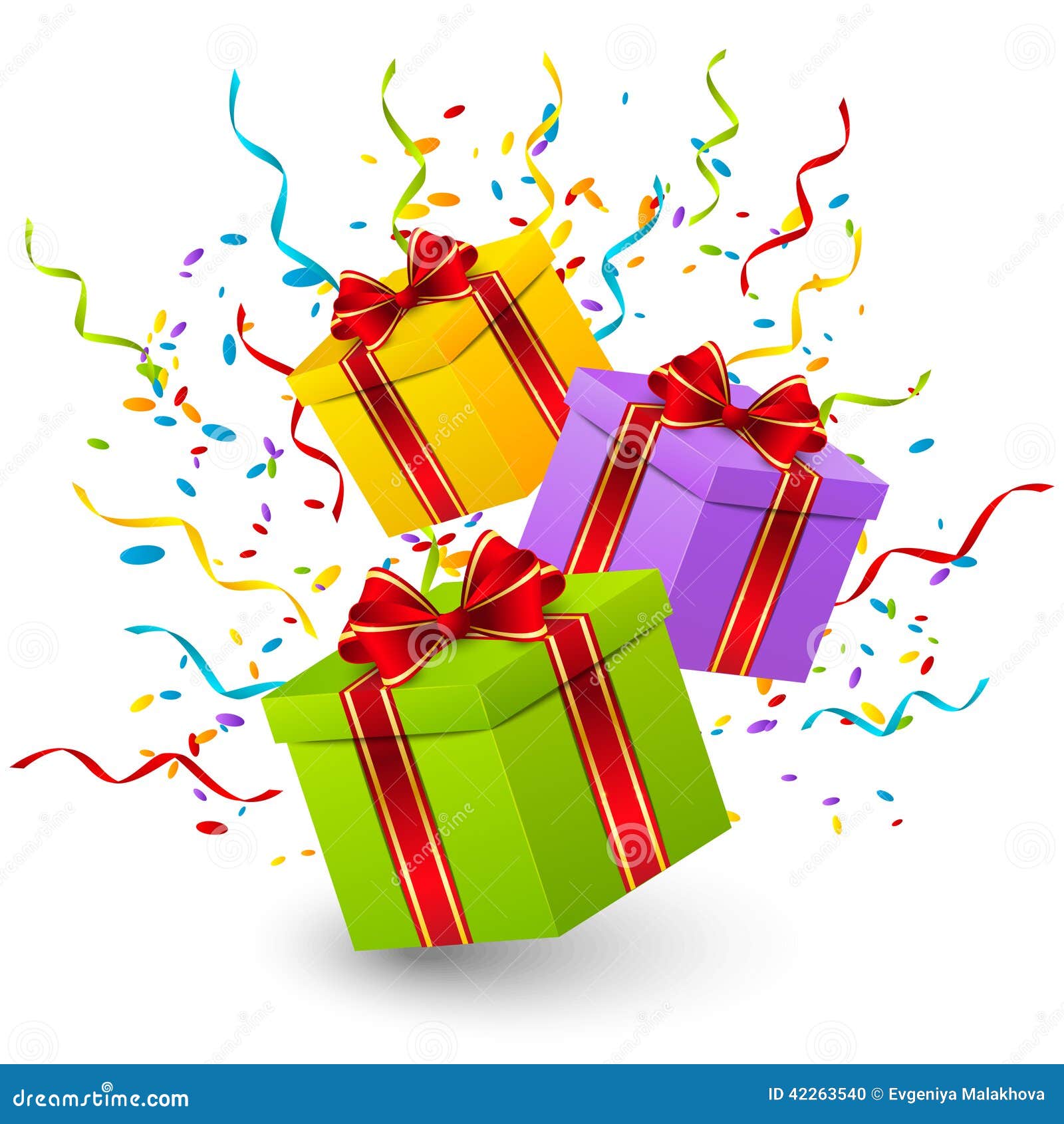 生日礼物箱子向量例证. 插画包括有活动, 礼品, 装饰, 当事人, 概念, 颜色, 对象, 招待, 照亮- 42263540