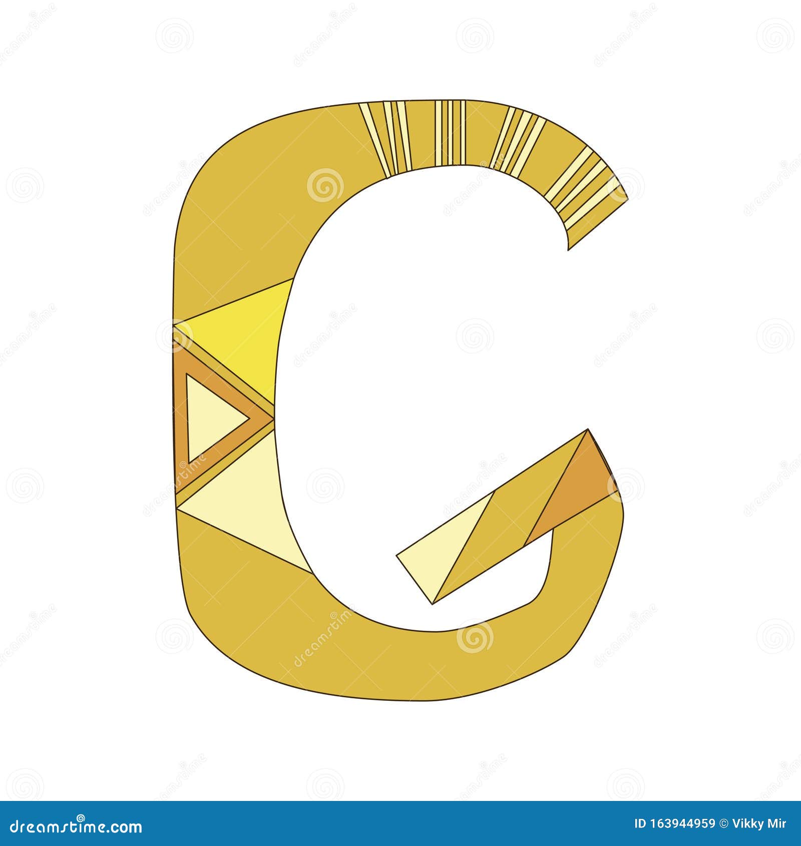 白色背景上隔离的英文字母的矢量字母g 用橙色字体设计的图向量例证 插画包括有文本 现代