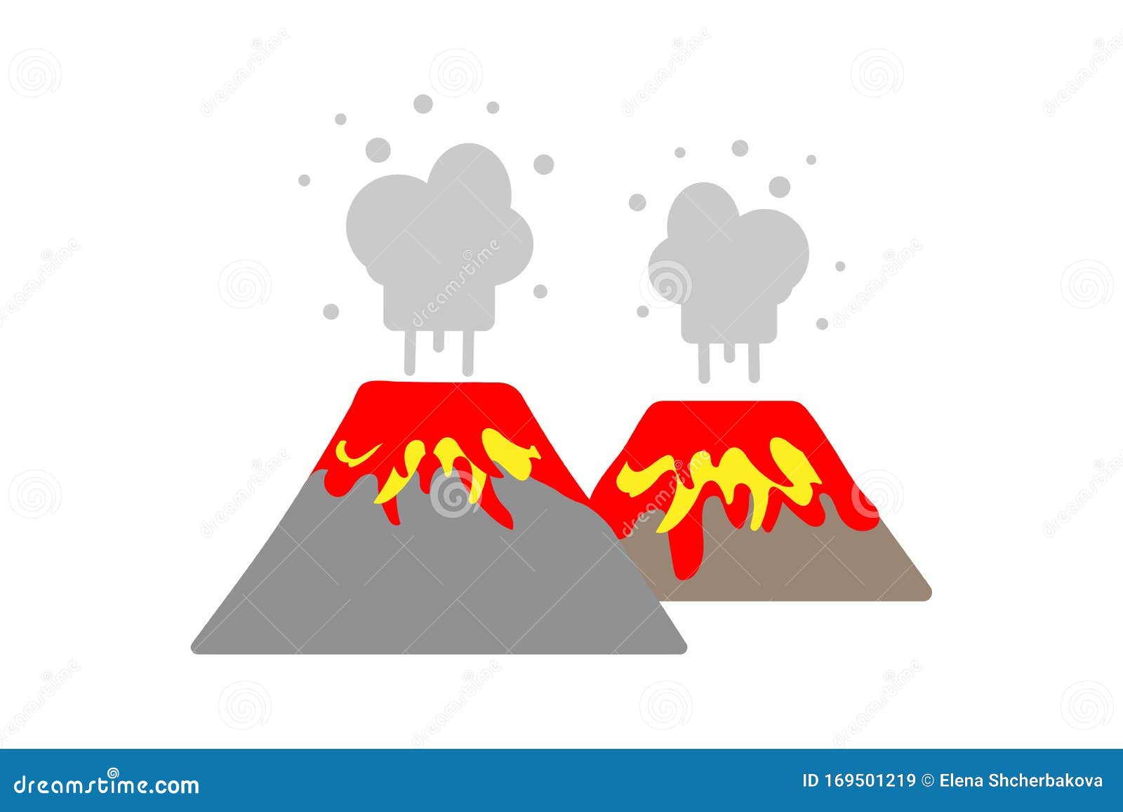 白色背景中喷发的熔岩和火山气体火山向量例证 插画包括有横向 背包 设置 灰色 愉快 艺术 白色背景中喷发的熔岩和火山气体火山向量例证 插画包括有横向 背包 设置 灰色 愉快 艺术