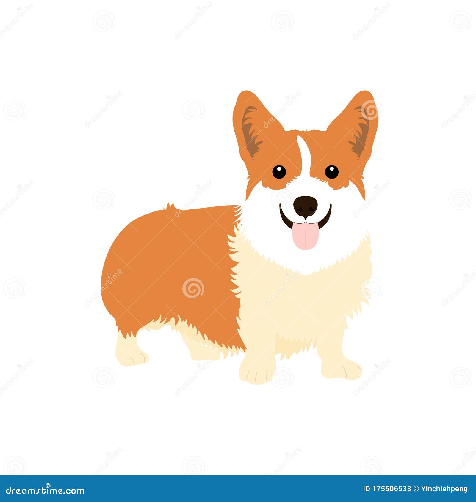 白色背景中突显的可爱威尔士科吉犬卡通狗狗图标矢量图手绘幼稚矢量图向量例证 插画包括有徽标 子项 白色背景中突显的可爱威尔士科吉犬卡通狗狗图标矢量图手绘幼稚矢量图向量例证 插画包括有徽标 子项