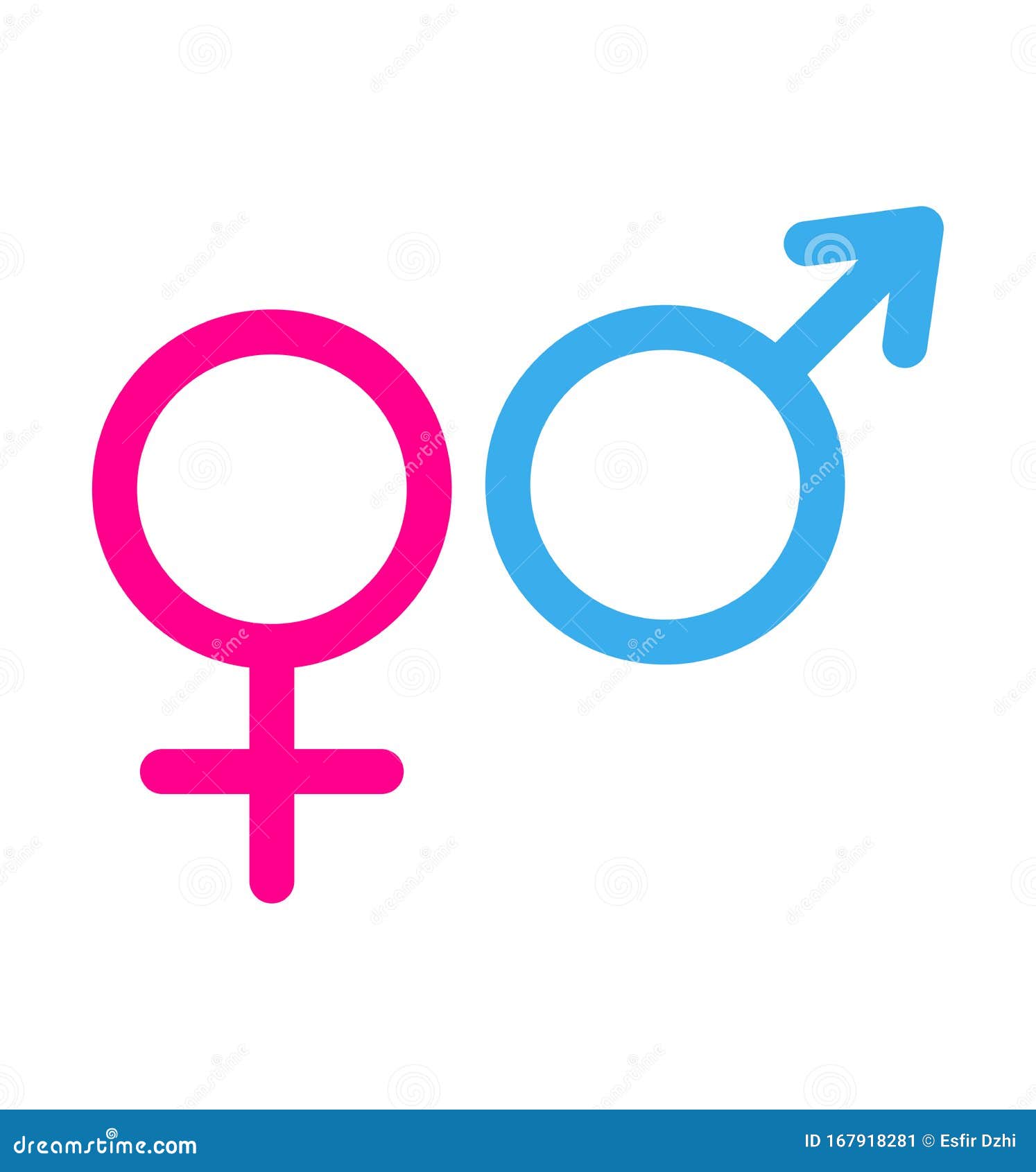 白色背景中突显的男女图标标记向量例证 插画包括有男人 言情 粉红色 金星 符号 婚礼