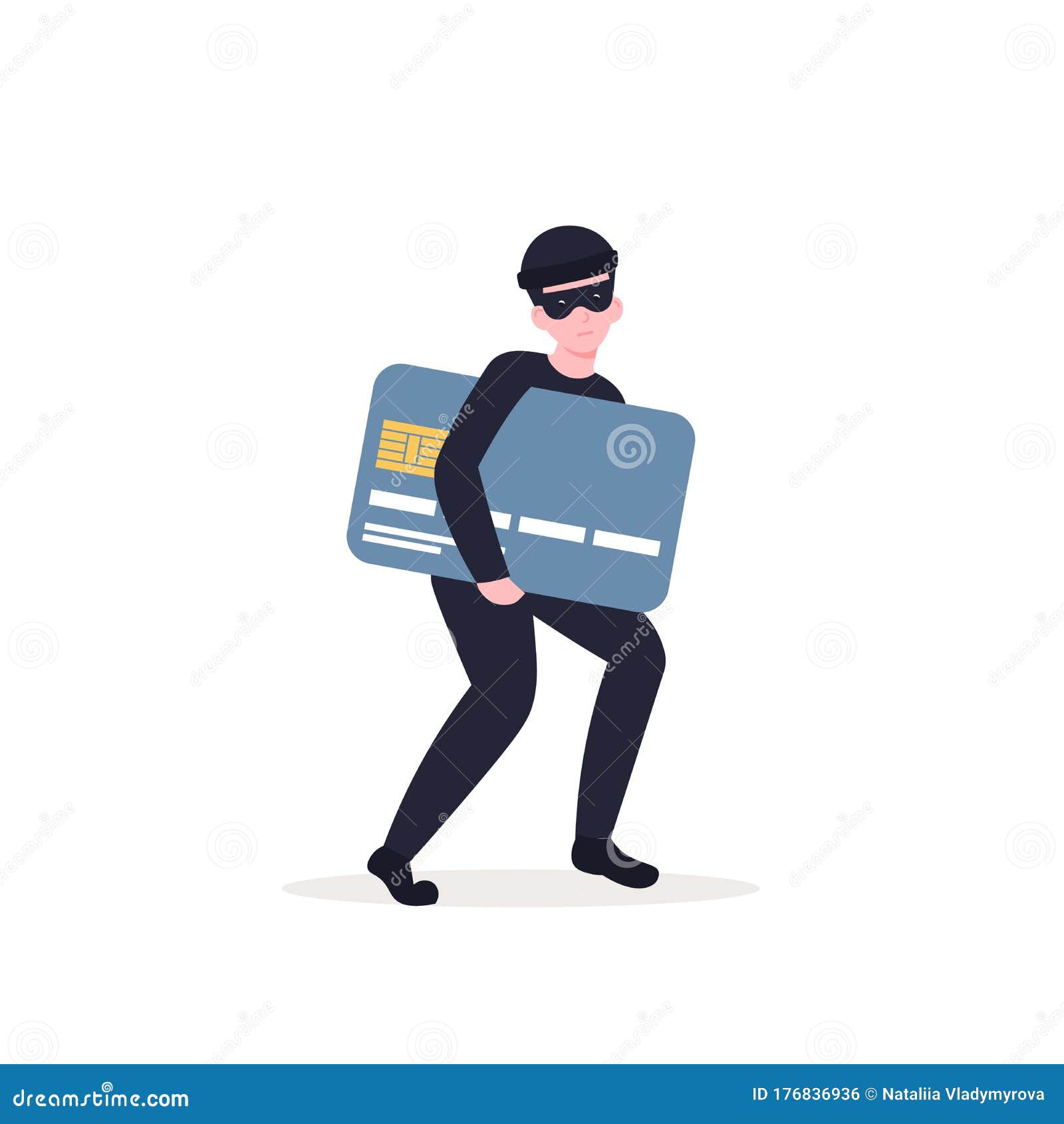 盗贼盗取了一张隔离的信用卡向量例证 插画包括有夜贼 设备 动画片 设计 被照顾的 危险 盗贼盗取了一张隔离的信用卡向量例证 插画包括有夜贼 设备 动画片 设计 被照顾的 危险