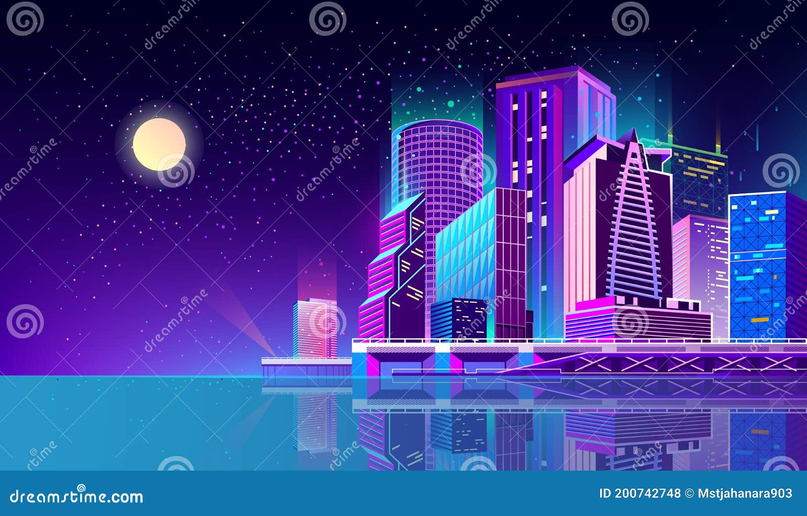 矢量图背景中霓虹灯的夜城向量例证 插画包括有矢量图背景中霓虹灯的夜城 矢量图背景中霓虹灯的夜城向量例证 插画包括有矢量图背景中霓虹灯的夜城