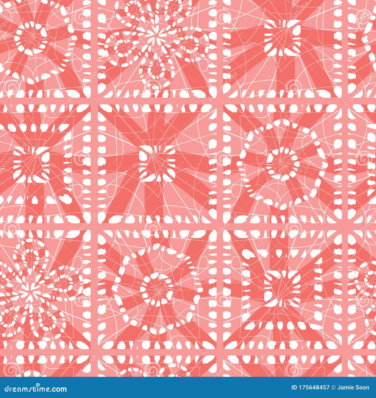 矢量红斑点抽象方块马赛克图案背景适用于纺织品 礼品包装和壁纸库存例证 插画包括有适用于纺织品 礼品包装和壁纸 矢量红斑点抽象方块马赛克图案背景