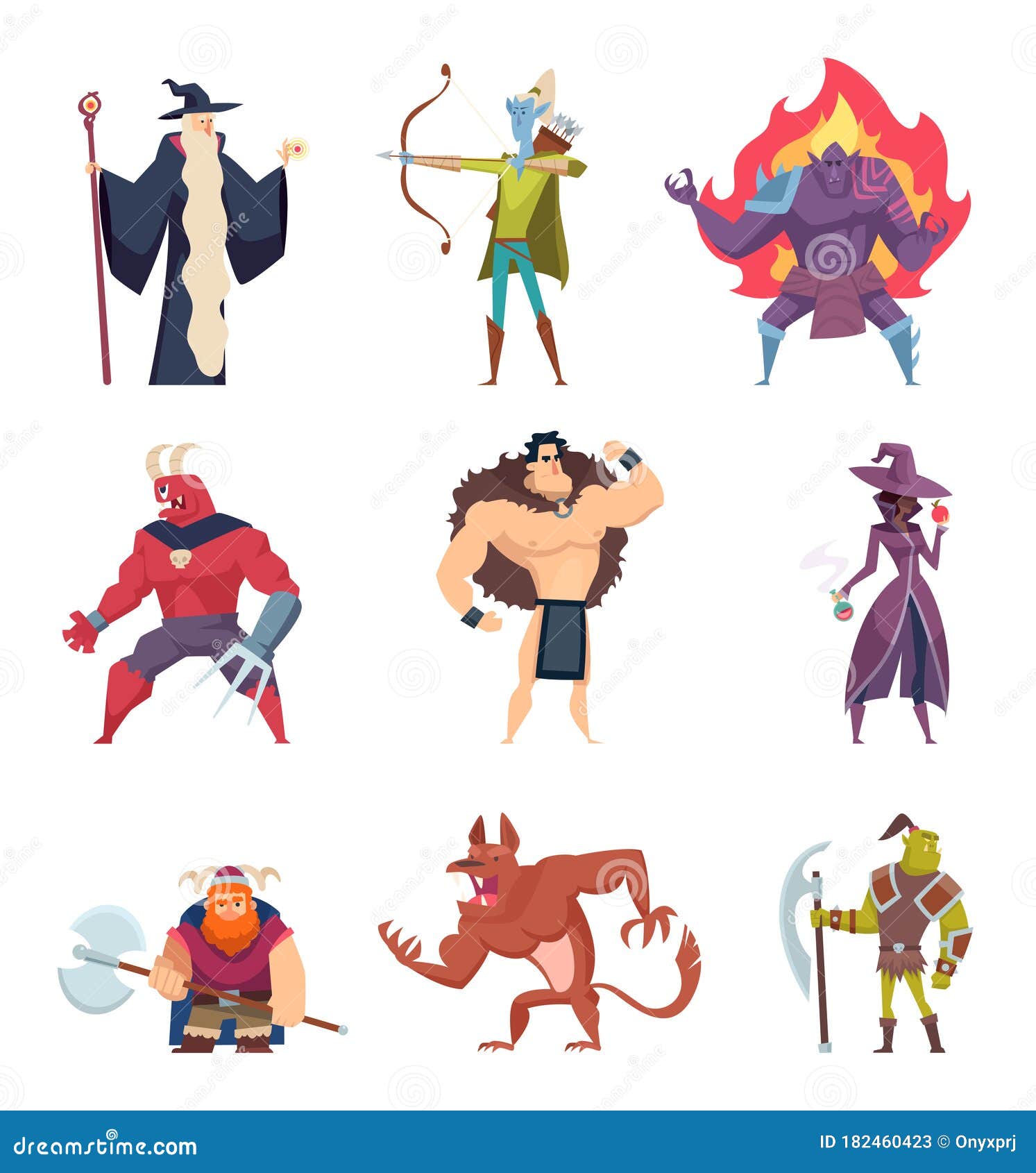 童话角色魔幻动物妖魔神灵巨兽矢量动画向量例证 插画包括有矮子 神仙 字符 幻想 生物 童话角色魔幻动物妖魔神灵巨兽矢量动画向量例证 插画包括有矮子 神仙 字符 幻想 生物