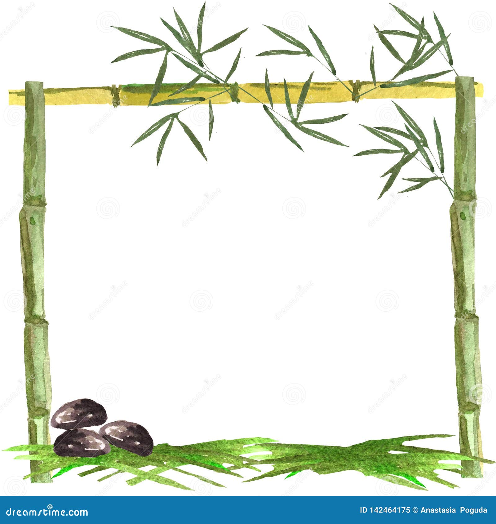 竹和竹在白色背景的叶子和草水彩框架有石头的库存例证 插画包括有叶子 抽象 艺术 设计 东方 竹和竹在白色背景的叶子和草水彩框架有石头的库存例证 插画包括有叶子 抽象 艺术 设计 东方
