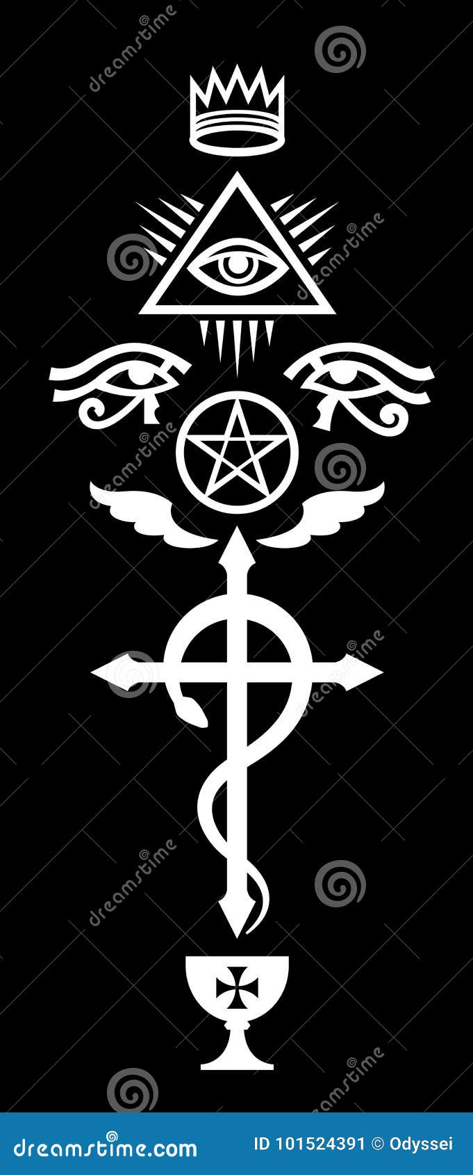 紧要关头蜿蜒蛇十字架向量例证 插画包括有恶魔般 抗生素 奇迹 众神使者的手杖 眼睛 五角星形 紧要关头蜿蜒蛇十字架向量例证 插画包括有恶魔般 抗生素 奇迹 众神使者的手杖 眼睛 五角星形