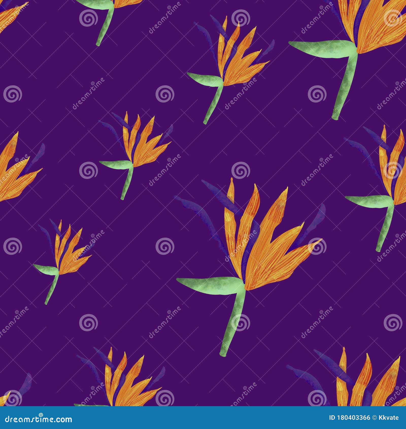 紫色背景中的热带橙花枫杨花夏季无缝模式打印 包装 壁纸 纺织品设计库存例证 插画包括有紫色背景中的热带橙花枫杨花 打印 包装 壁纸 纺织品设计
