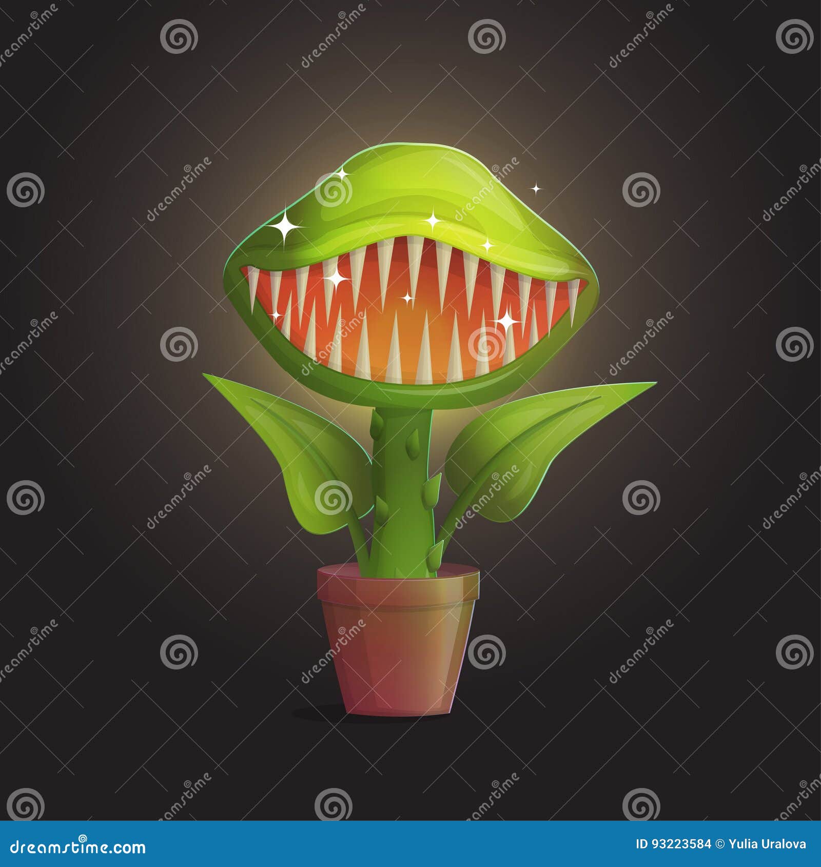 维纳斯捕蝇器花肉食植物例证向量例证 插画包括有 维纳斯捕蝇器花肉食植物例证向量例证 插画包括有