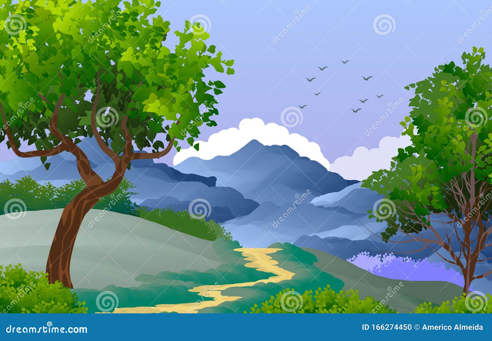 背景 插图山 山 树 湖的自然景观库存例证 插画包括有树丛 森林 字段 背包 全景 路径 背景 插图山 山 树 湖的自然景观库存例证 插画包括有树丛 森林 字段 背包 全景 路径