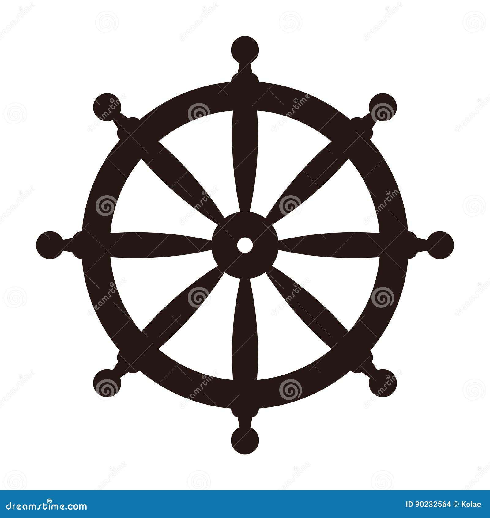 船舵象向量例证 插画包括有船舵象 90232564