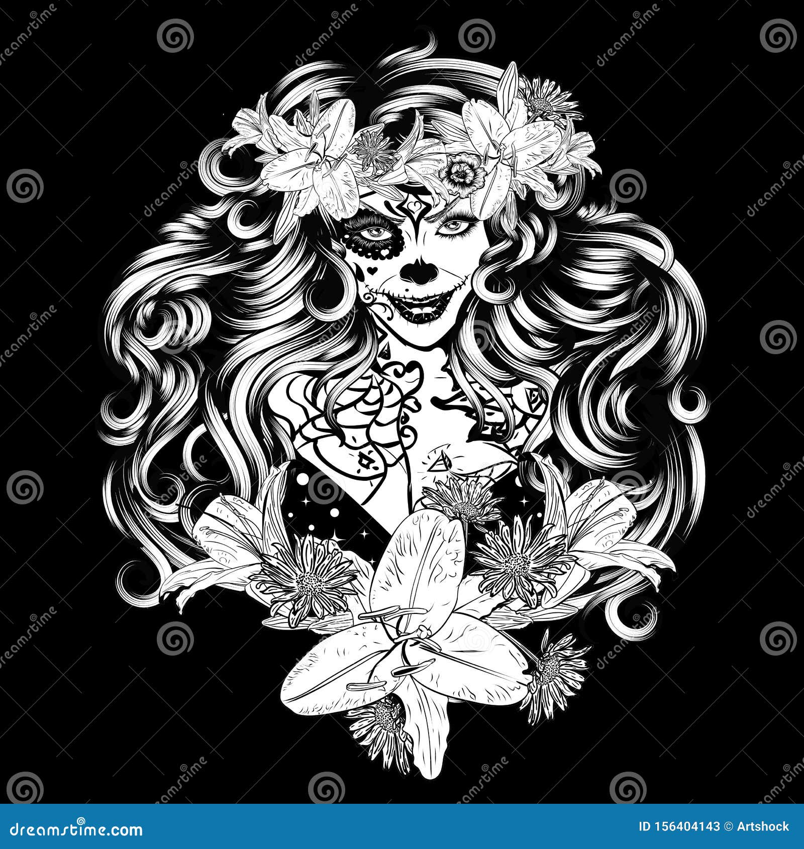 花冠画像中的糖骨女巫向量例证 插画包括有例证 巫婆 构成 哥特式 传统 节假日 死亡 花冠画像中的糖骨女巫向量例证 插画包括有例证 巫婆 构成 哥特式 传统 节假日 死亡