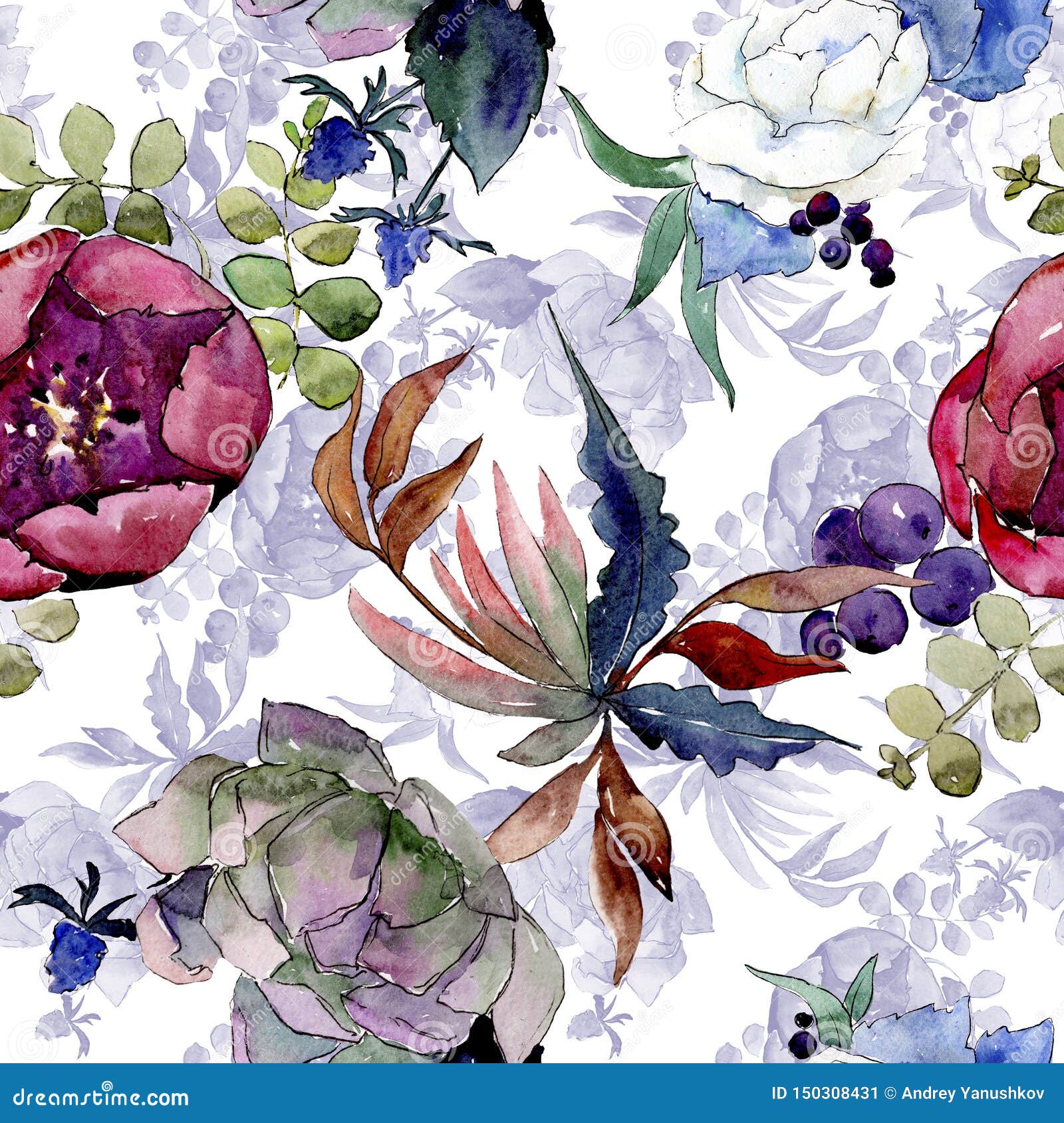 花束植物花水彩背景插图集背景模式库存例证 插画包括有方式 花卉 庭院 织品 现有量 花束植物花水彩背景插图集背景模式库存例证 插画包括有方式 花卉 庭院 织品 现有量