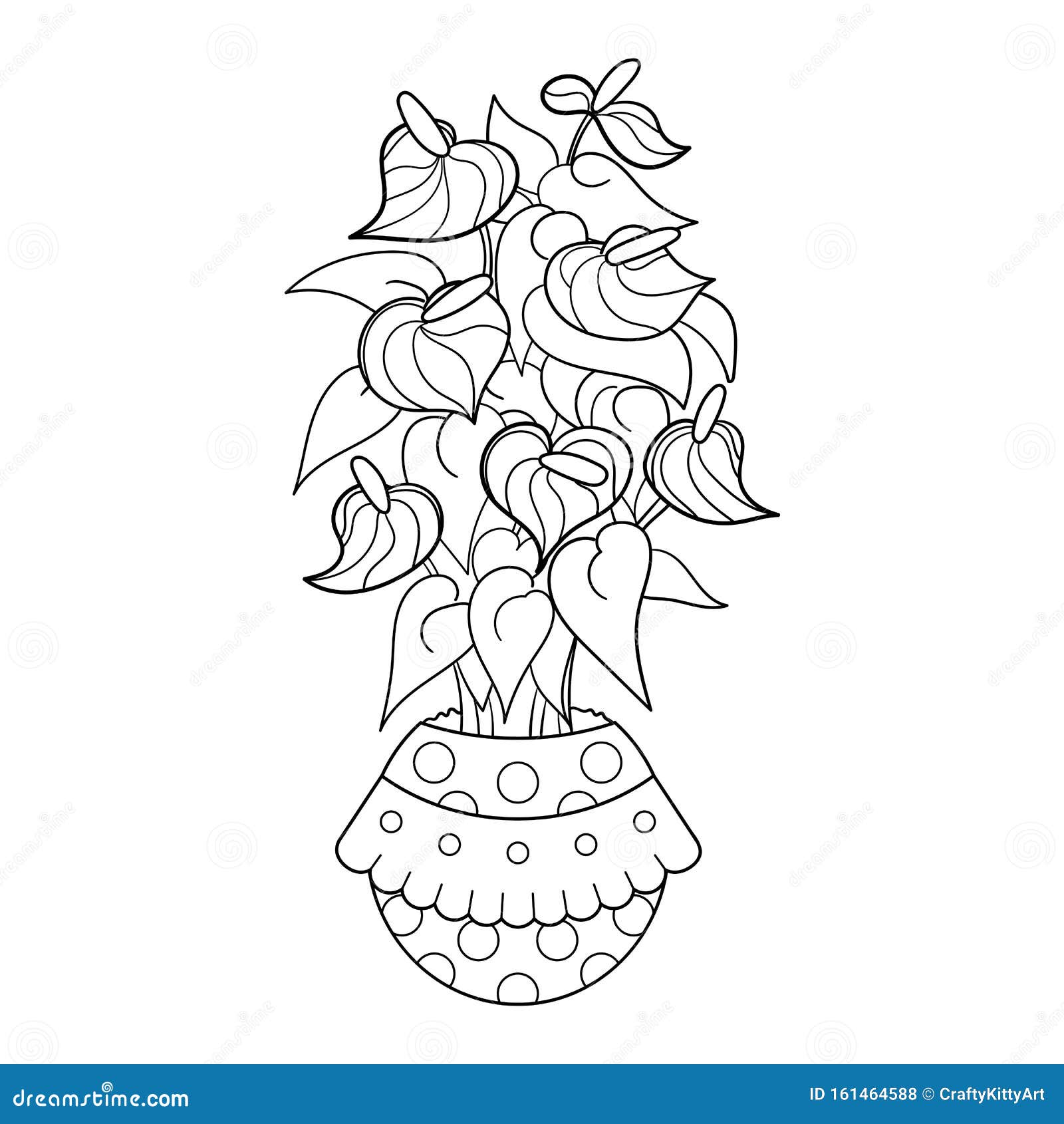 花盆房植物用红花染色页向量例证 插画包括有异乎寻常 着色 投反对票 玻色子 艺术 植物群 花盆房植物用红花染色页向量例证 插画包括有异乎寻常 着色 投反对票 玻色子 艺术 植物群