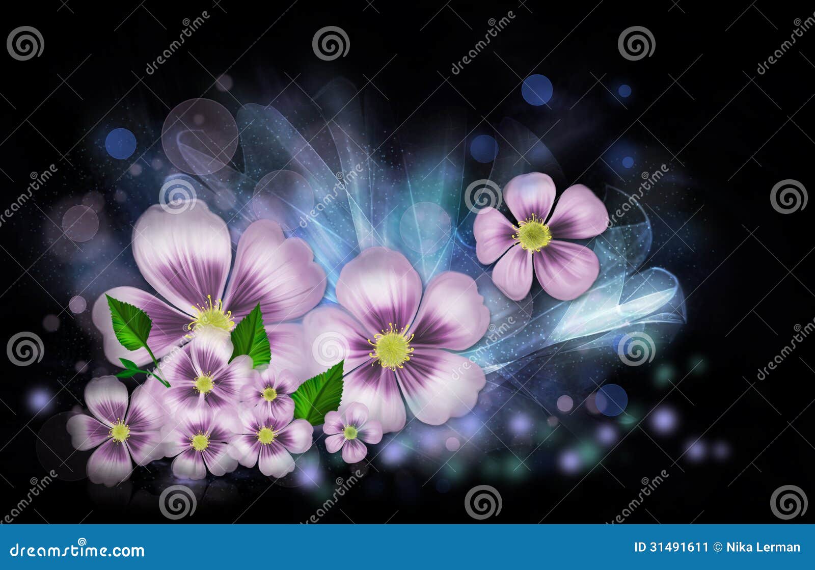 花幻想库存例证 插画包括有花幻想