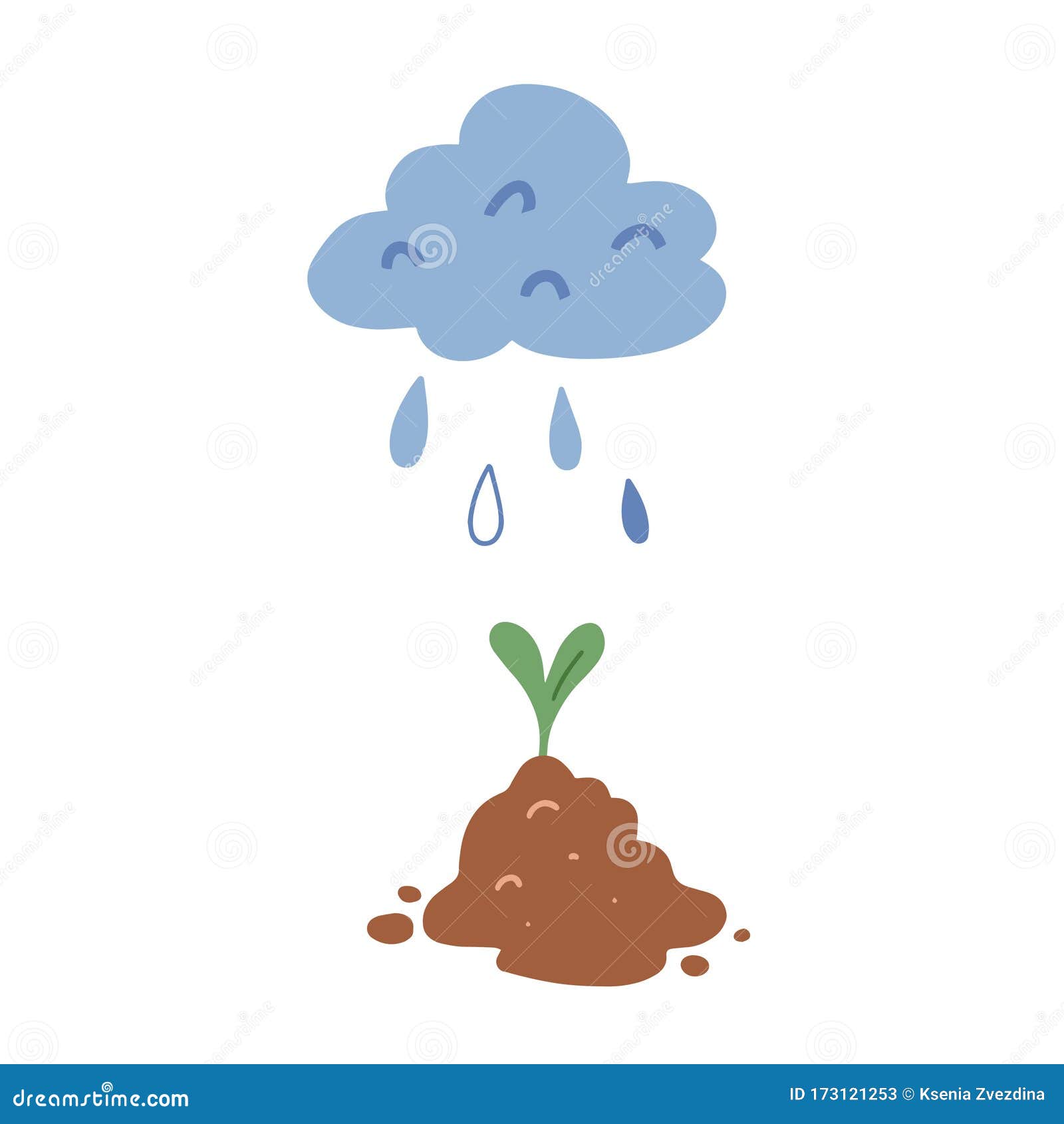 苗木生长 土壤中小植物生长 滴雨浇水 云和植物的可爱漫画向量例证 插画包括有从事园艺 云彩 苗木生长 土壤中小植物生长 滴雨浇水 云和植物的可爱漫画向量例证 插画包括有从事园艺 云彩