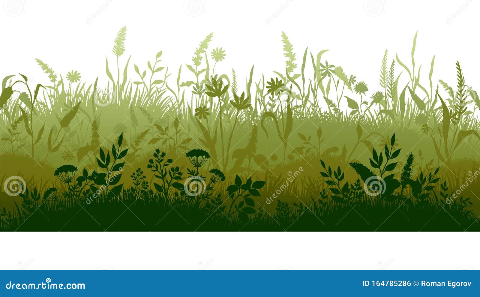 草剪湿地沼泽平原 杂草植物 卡通波浪草甸矢量草原景观向量例证 插画包括有草本 绿色