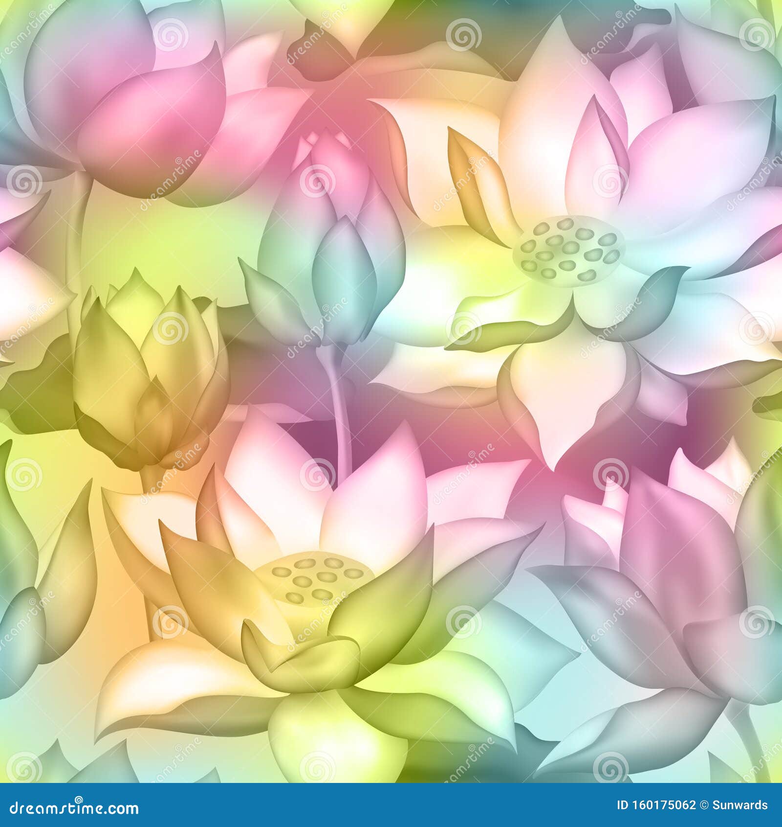 莲花与花无缝载体图案水莉莲水生植物包装设计向量例证 插画包括有 莲花与花无缝载体图案水莉莲水生植物包装设计向量例证 插画包括有