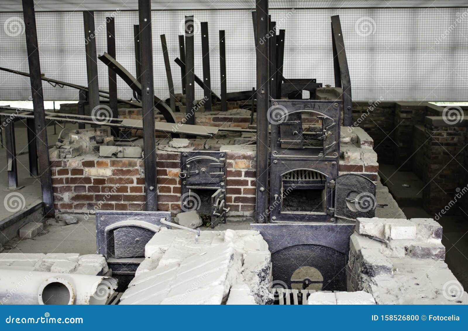 萨克森豪森火葬炉编辑类图片 图片包括有萨克森豪森火葬炉