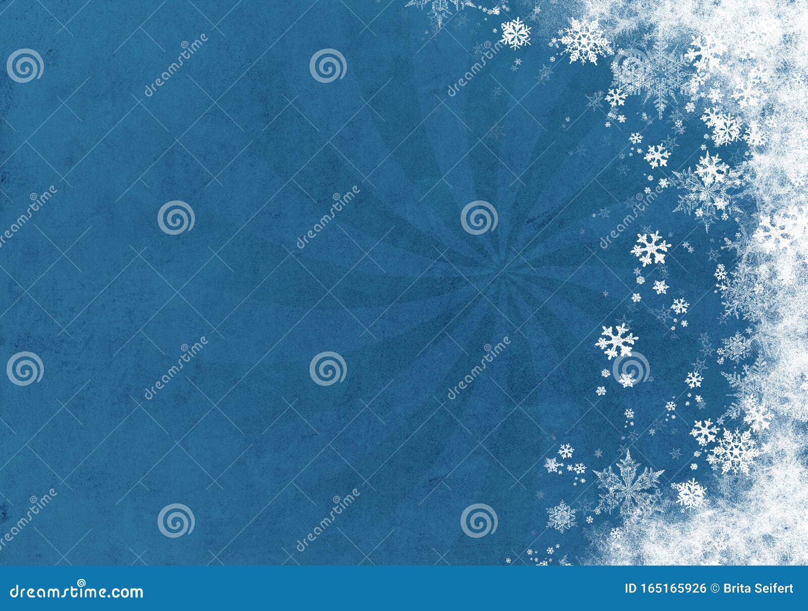 蓝冬背景 带雪花供您自己创作库存照片 图片包括有创建 冷淡 图象 新建 水晶 下降 剥落