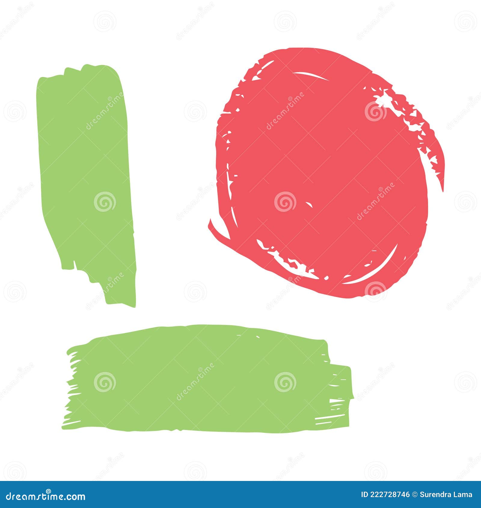 蓝水色汉字 红笔手写 绿色画笔 墨渍 画笔拼盘 油漆摘要 库存例证 插画包括有线路 抽象