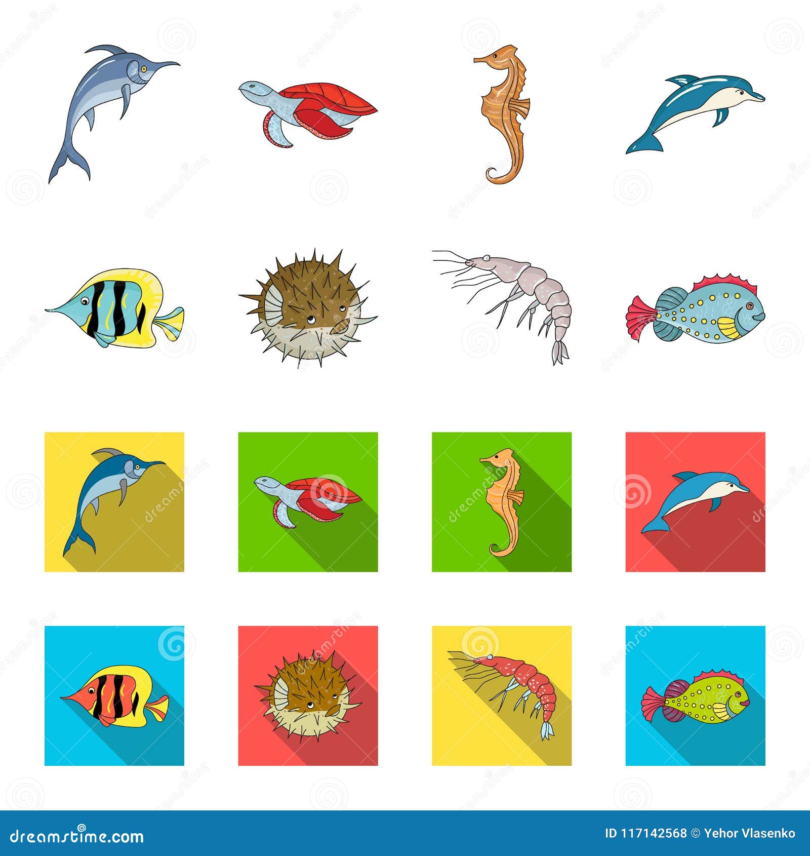 虾 鱼 猬和其他种类海洋动物设置了在动画片 平的样式传染媒介标志股票的汇集象向量例证 插画包括有软体动物 乌龟 虾 鱼 猬和其他种类海洋动物设置了在动画片 平的样式传染媒介标志股票的汇集象向量例证 插画包括有软体动物 乌龟