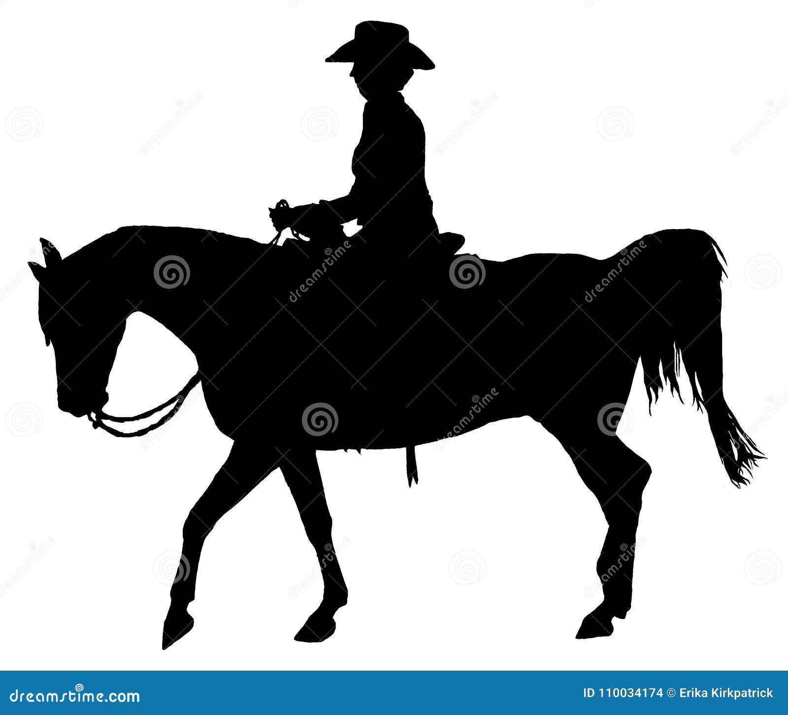 西部马和车手剪影隔绝了库存例证 插画包括有查出 英语 安达卢西亚的
